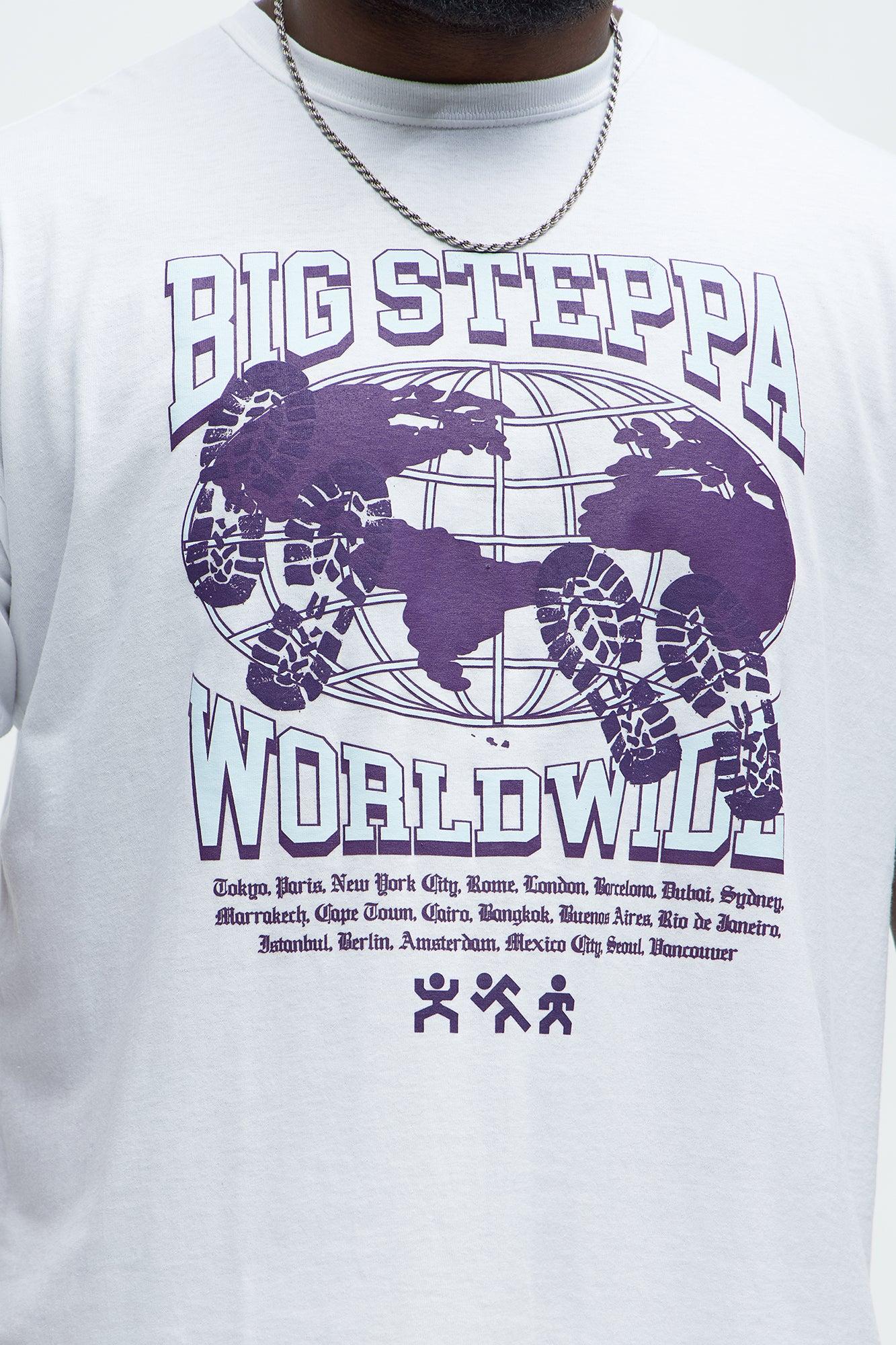 Big Steppa Worldwide Short Sleeve Tee - White Product Image