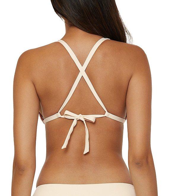 Lucky Brand Malaga Multi Color Crochet Halter Swim Top Product Image