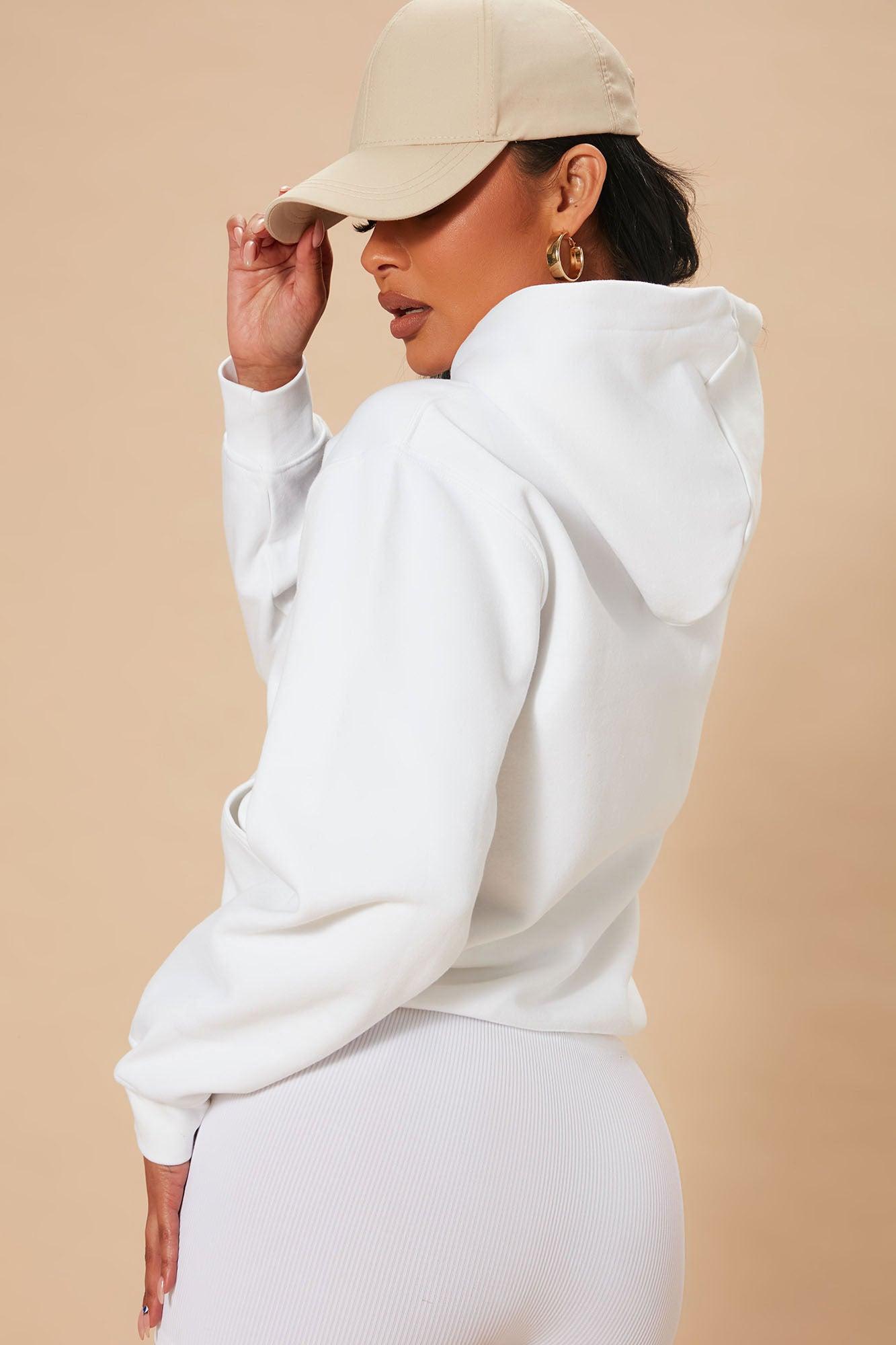 Stole Your Boyfriend's Oversized Hoodie - White Product Image