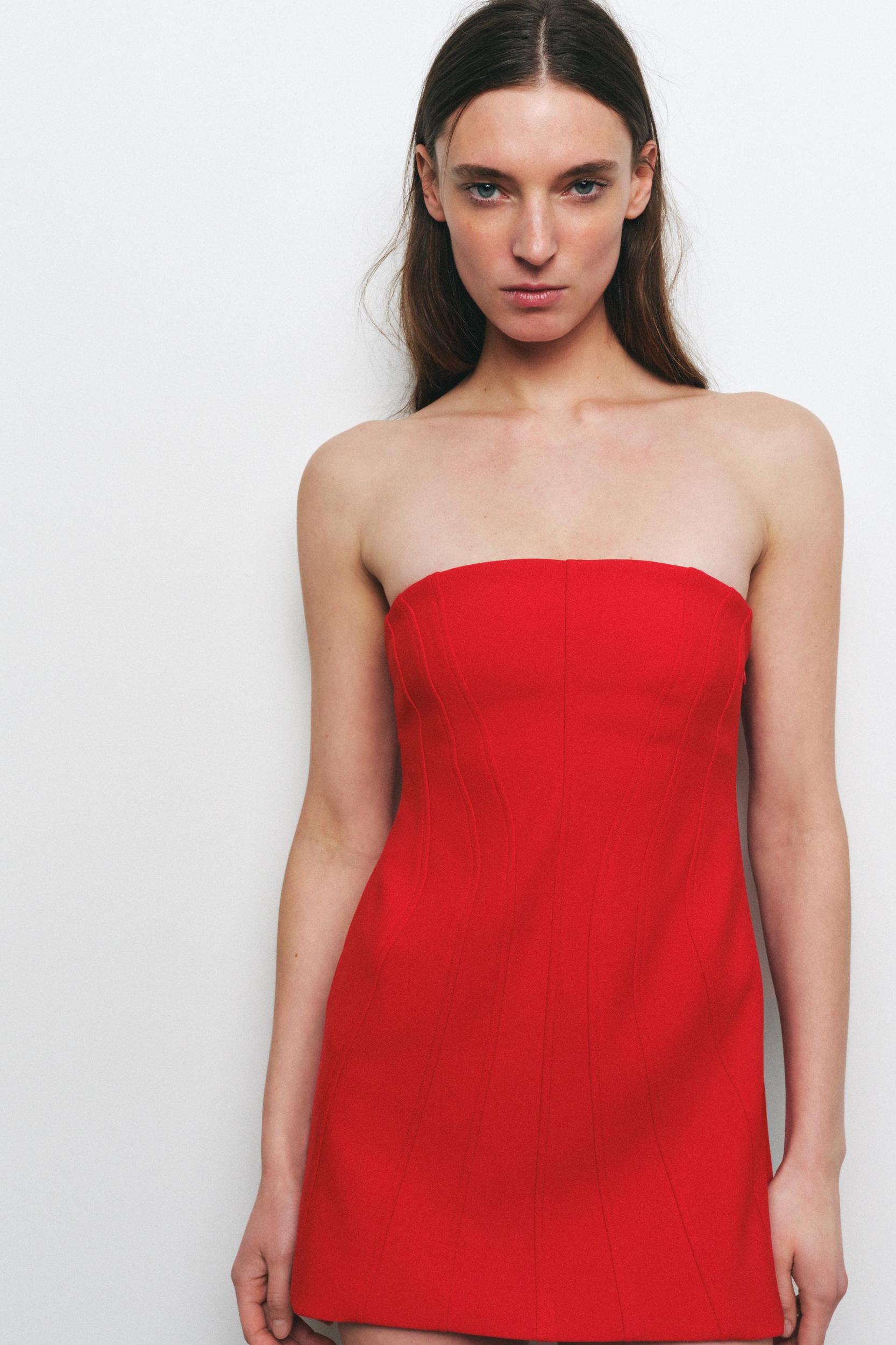 SHORT STRAPLESS DRESS Product Image