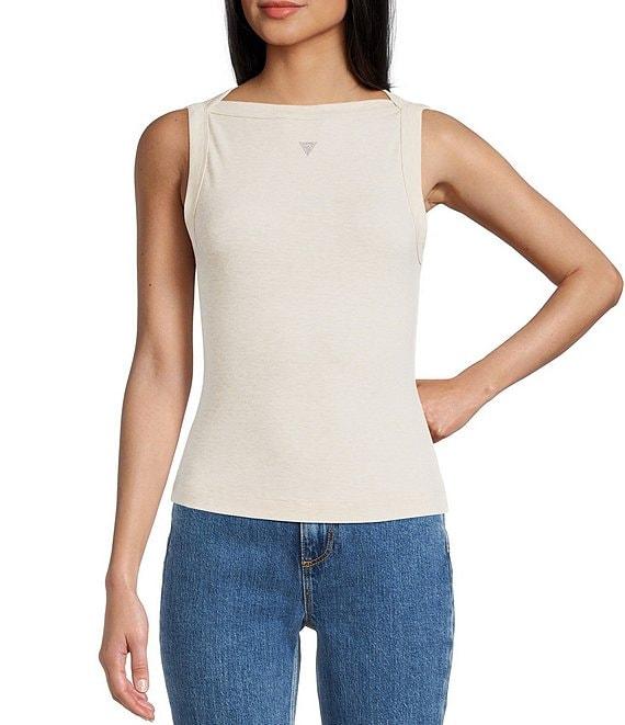 Guess Tina Sleeveless Rib Tank Top Product Image