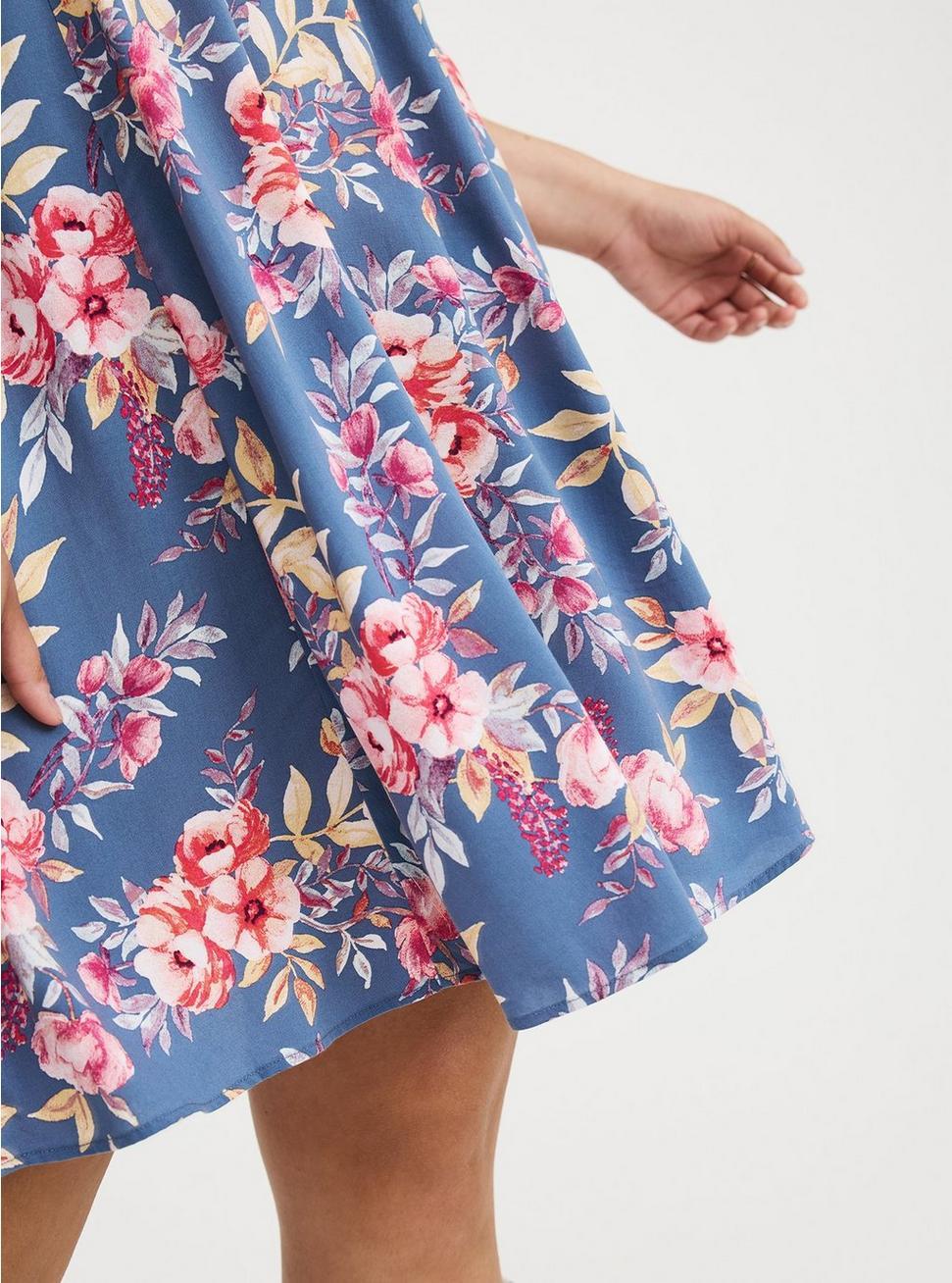 Mini Challis Skater Dress Product Image