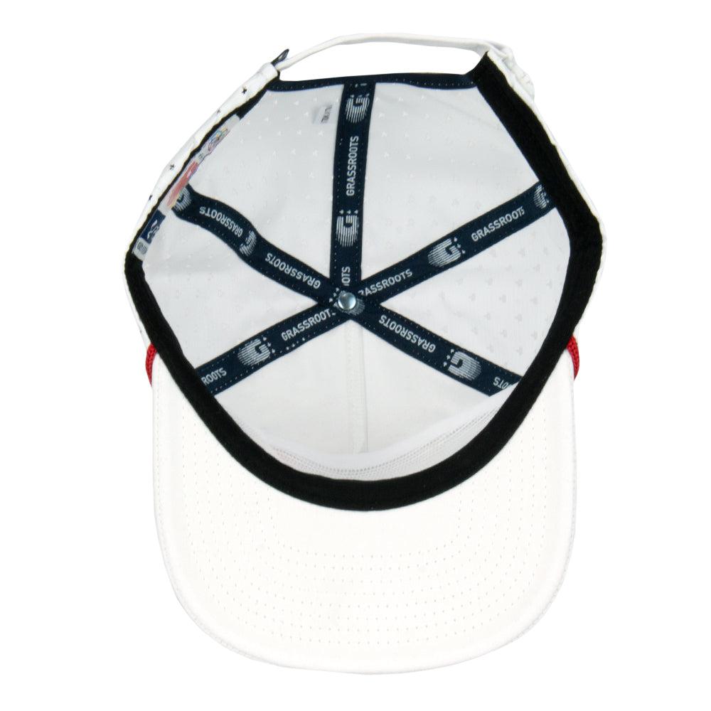 Grassroots California Bleizing White Zipperback Hat Product Image