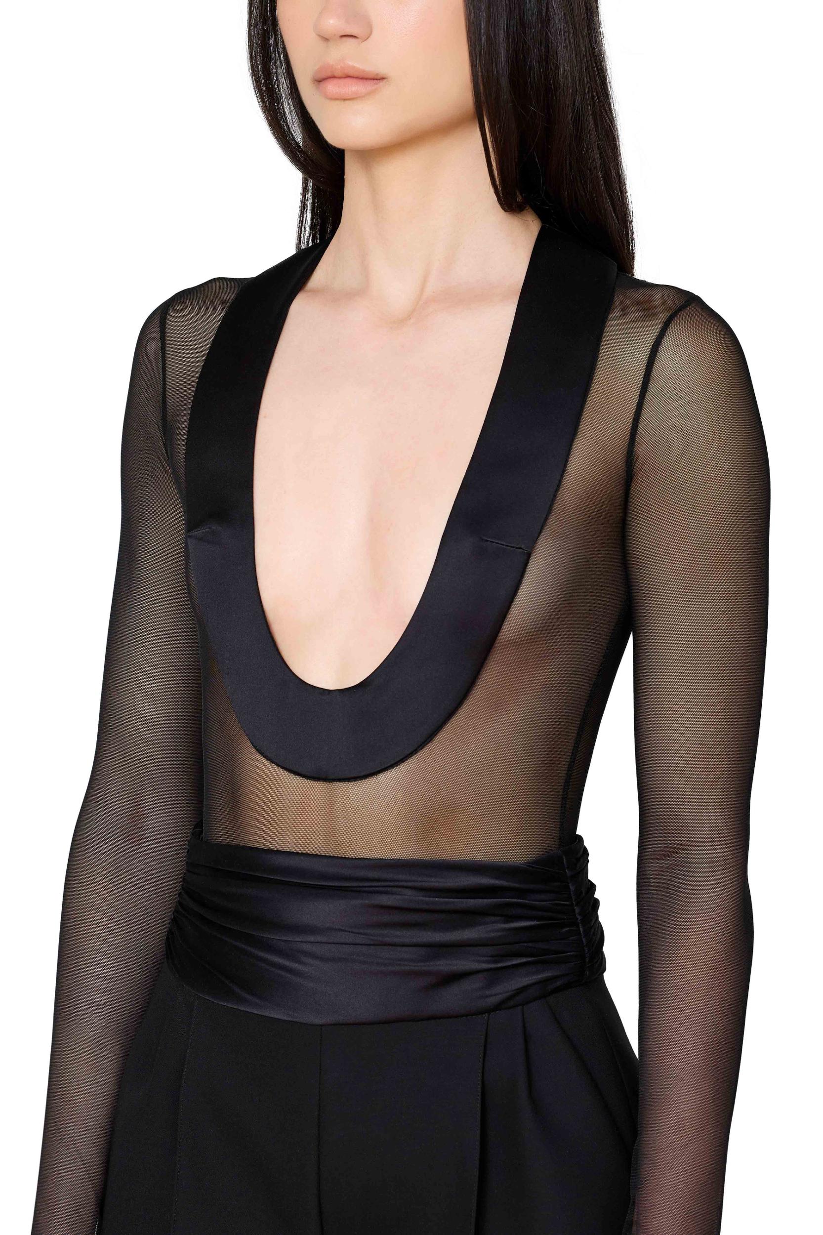 Trouser with Satin Cummerbund Product Image