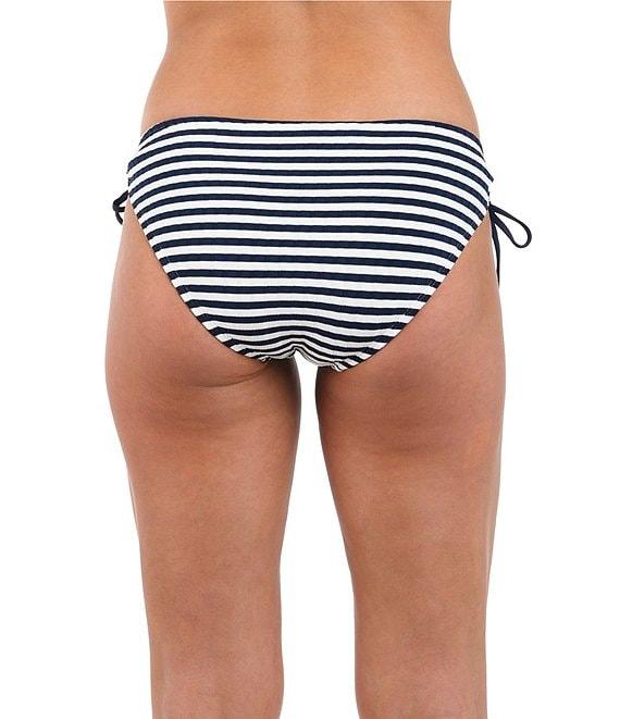 La Blanca Set Sail Ribbed Knit Adjustable Tie Side Hipster Swim Bottom Product Image