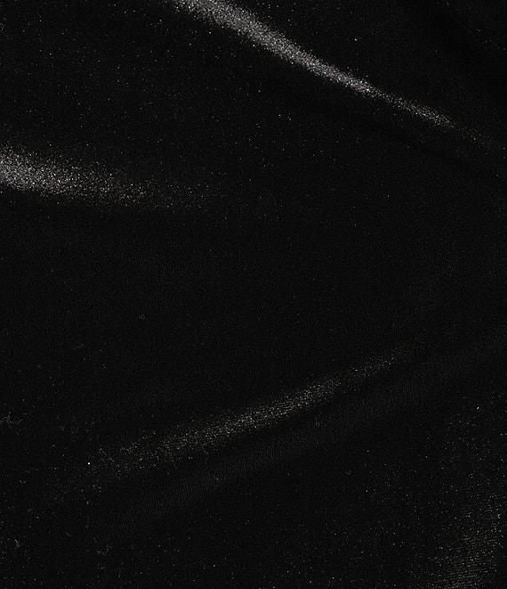 Jude Connally Franca Stretch Velvet Round Neck 3/4 Sleeve Feather Dress Product Image