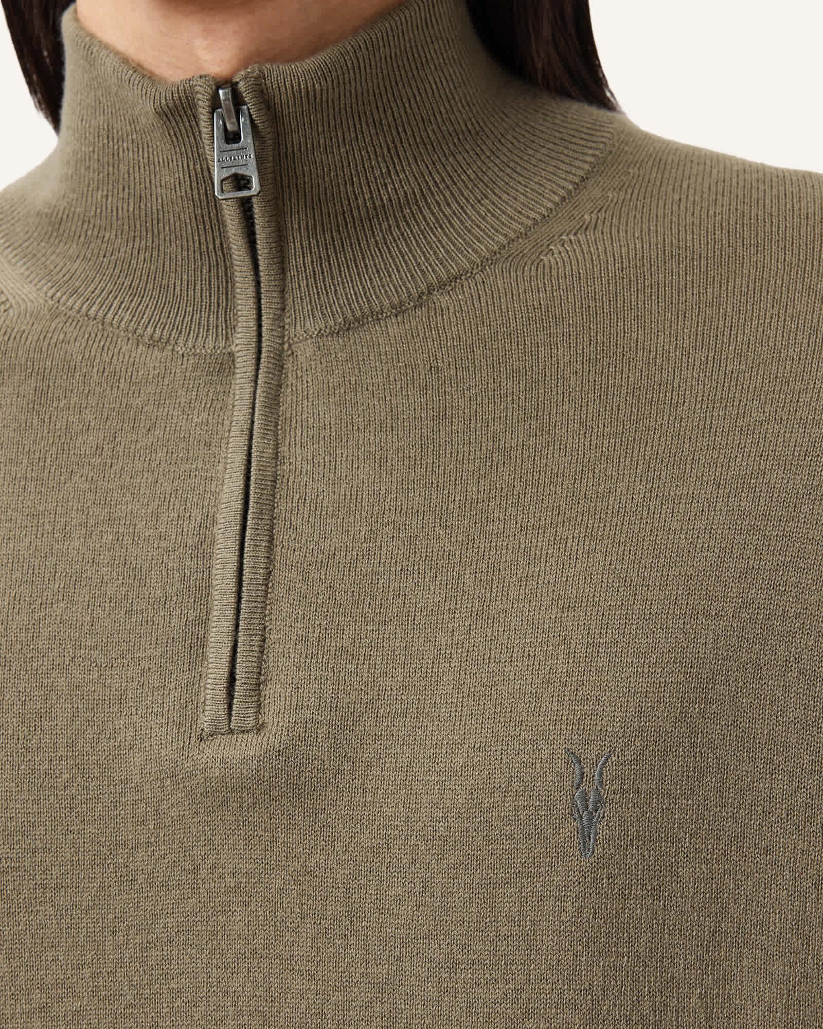 Kilburn Zip Funnel Neck Ramskull Sweater Product Image