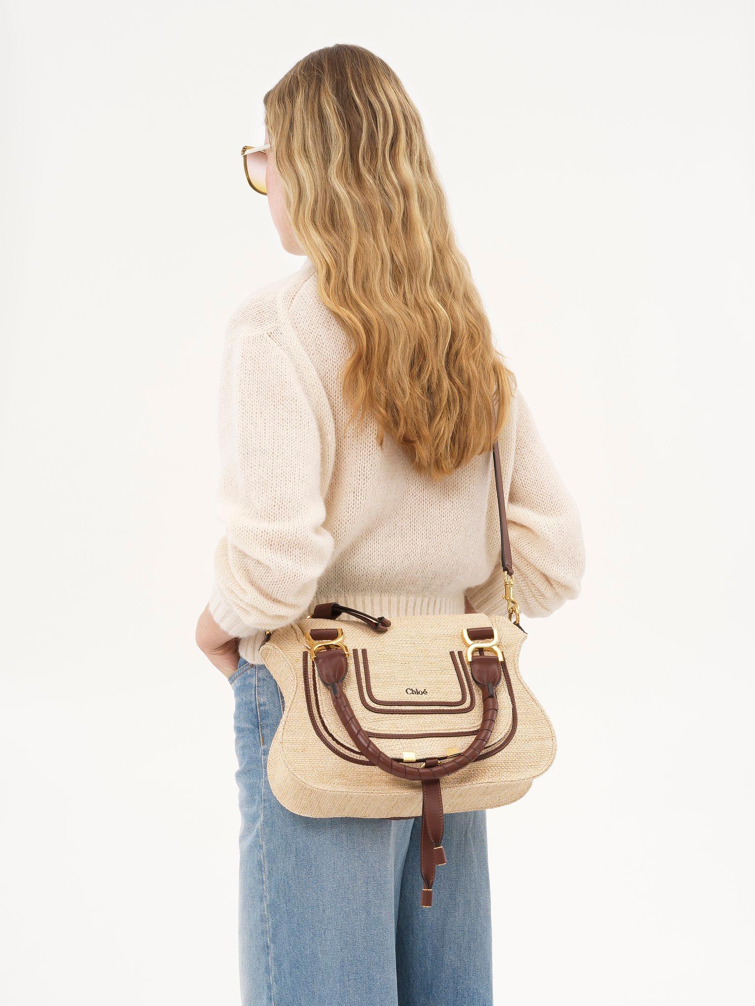 Small Marcie bag in raffia-effect fibers Product Image