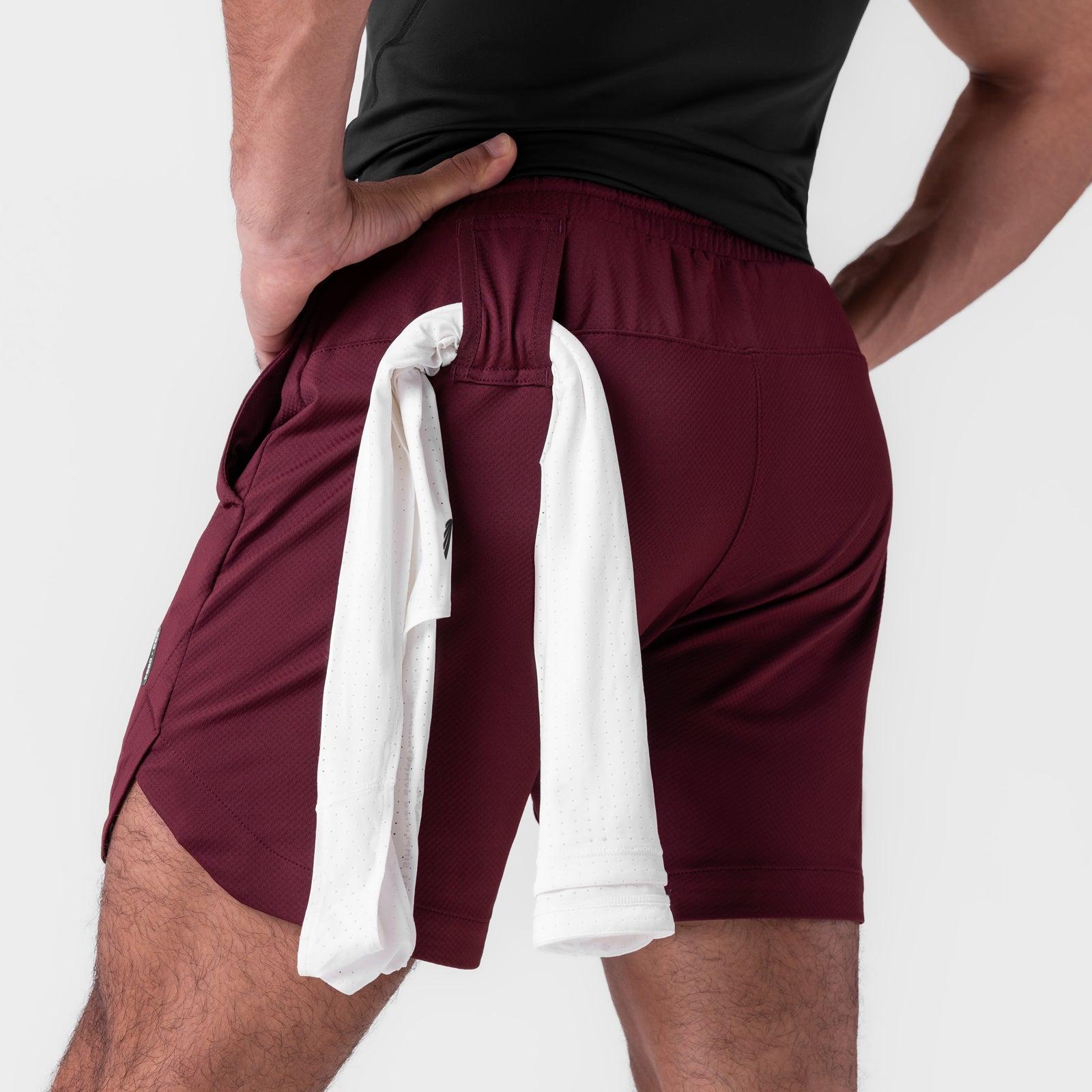 0994. AeroSilver® 7" Linerless Short - Crimson Male Product Image