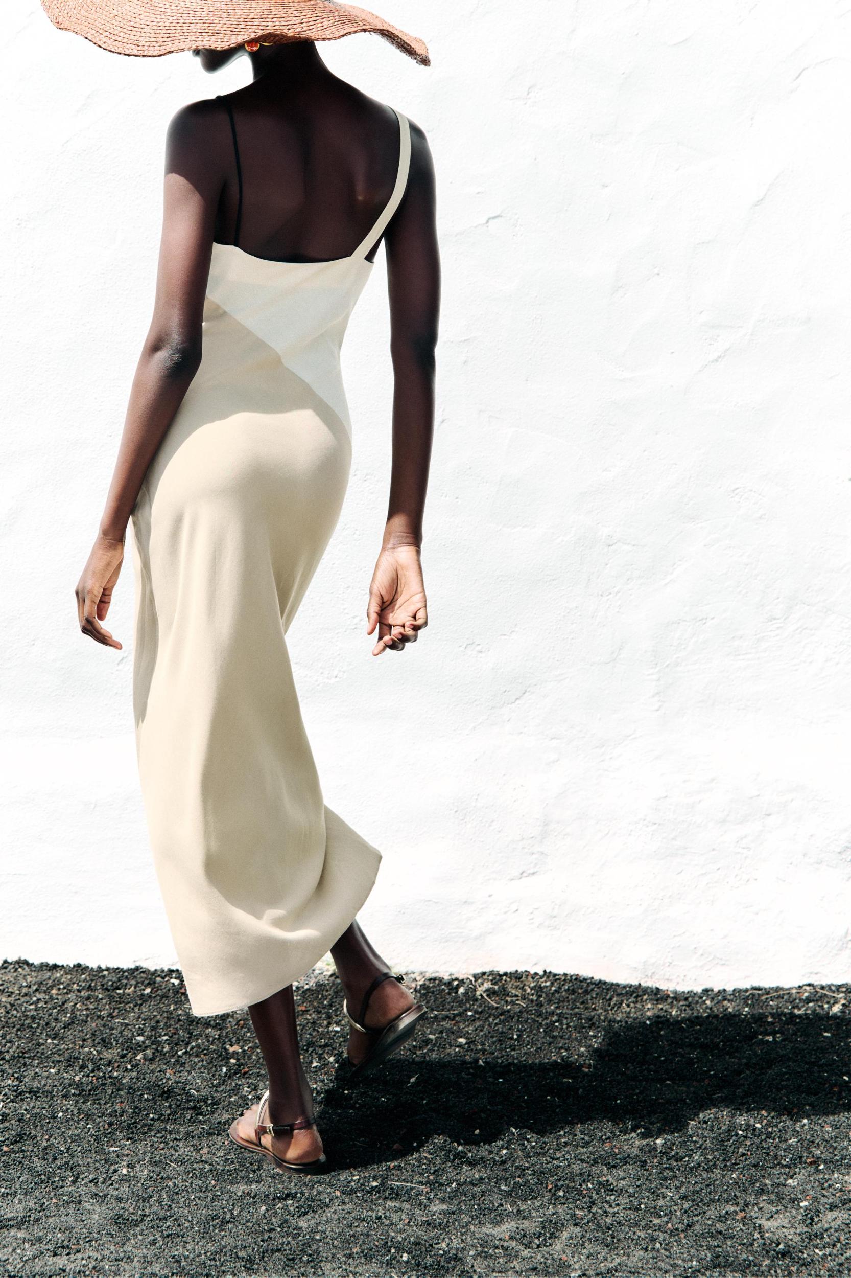 COMBINATION MIDI DRESS Product Image