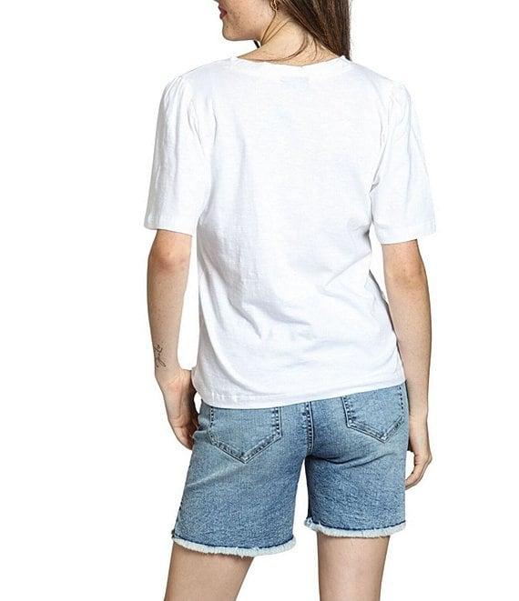 APNY Knit V-Neck Short Sleeve Tee Product Image