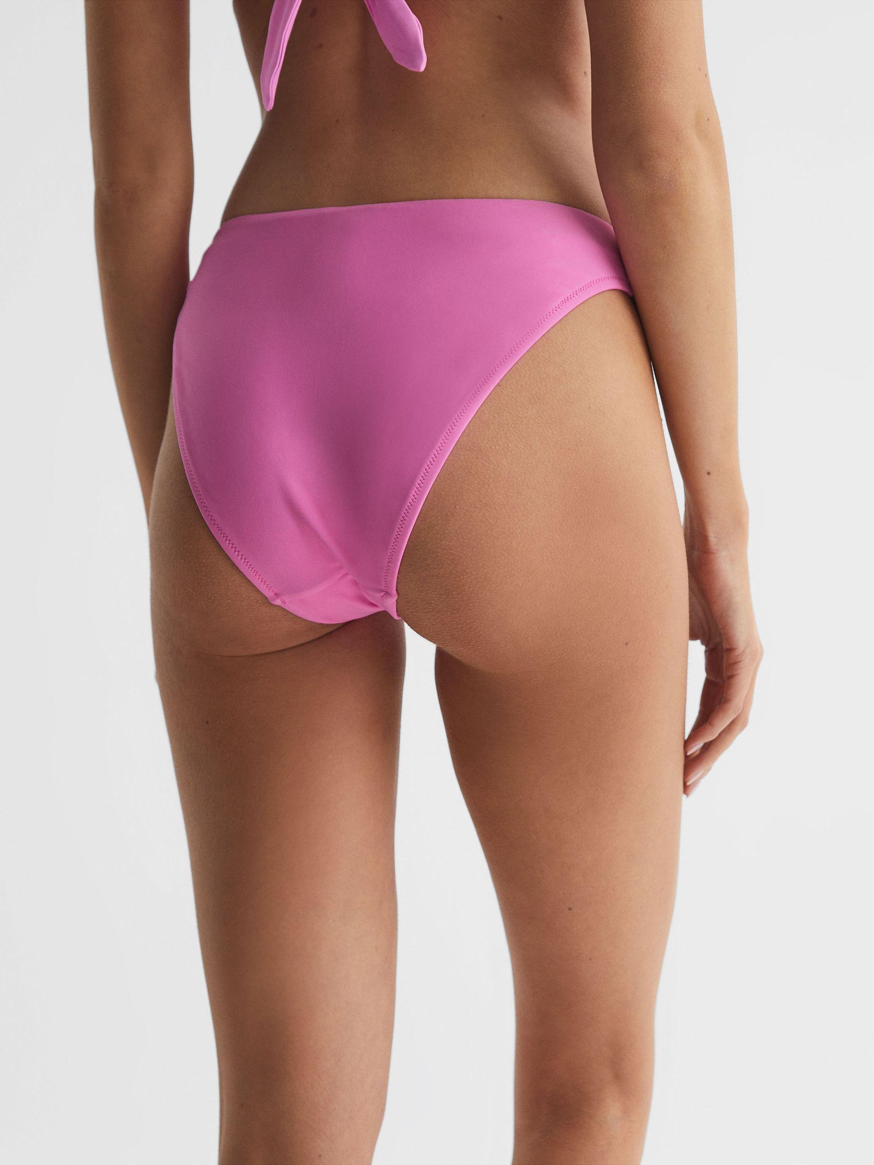 Carina Pink High Cut Bikini Bottoms Product Image