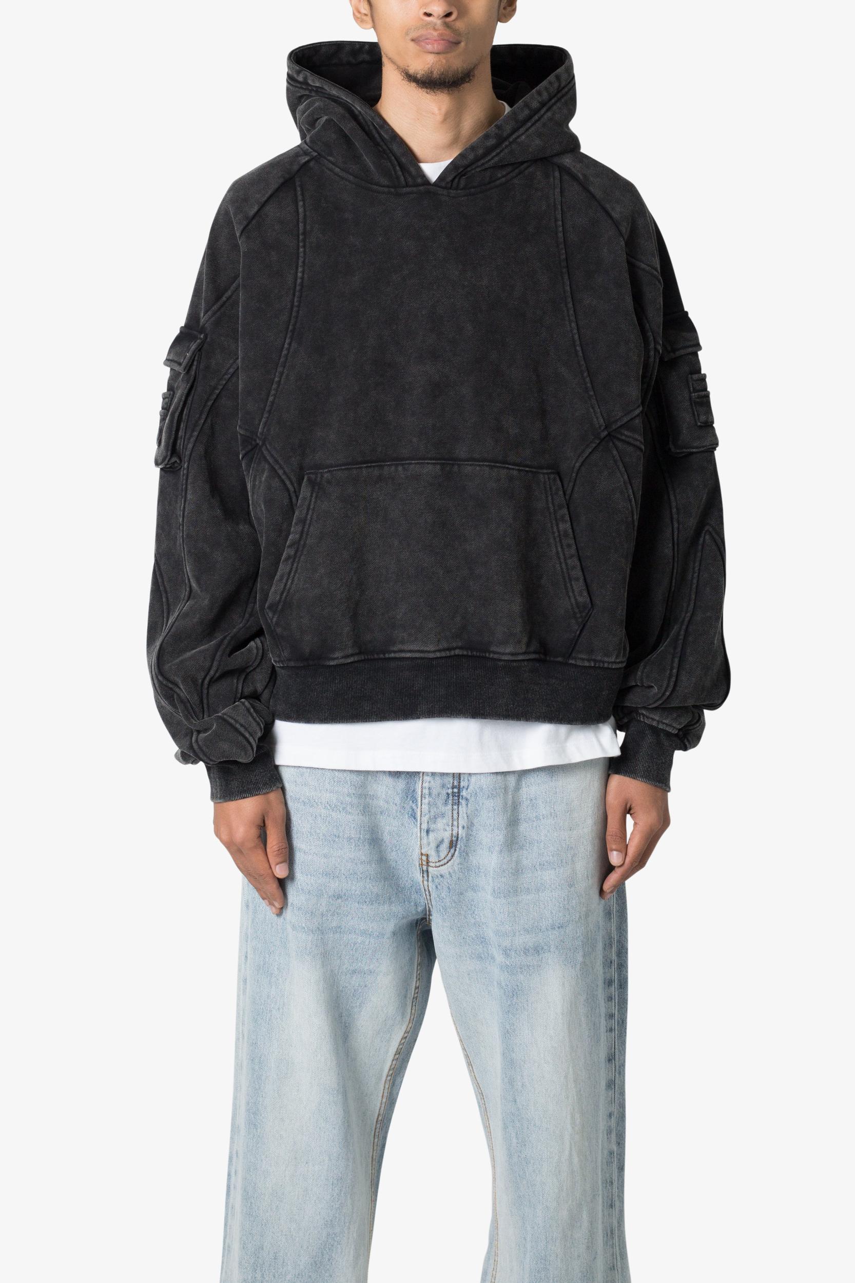 Cargo Pocket Hoodie - Charcoal Grey Product Image