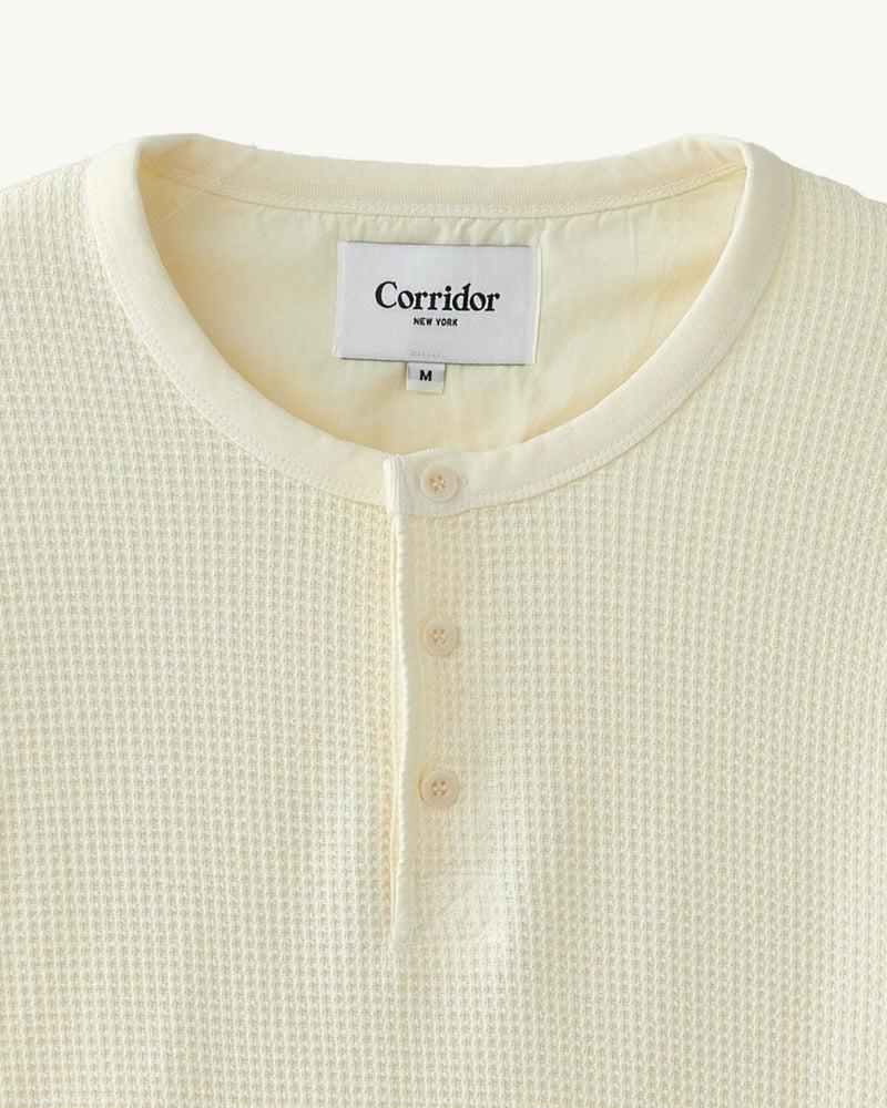 Waffle Henley - Navy Product Image
