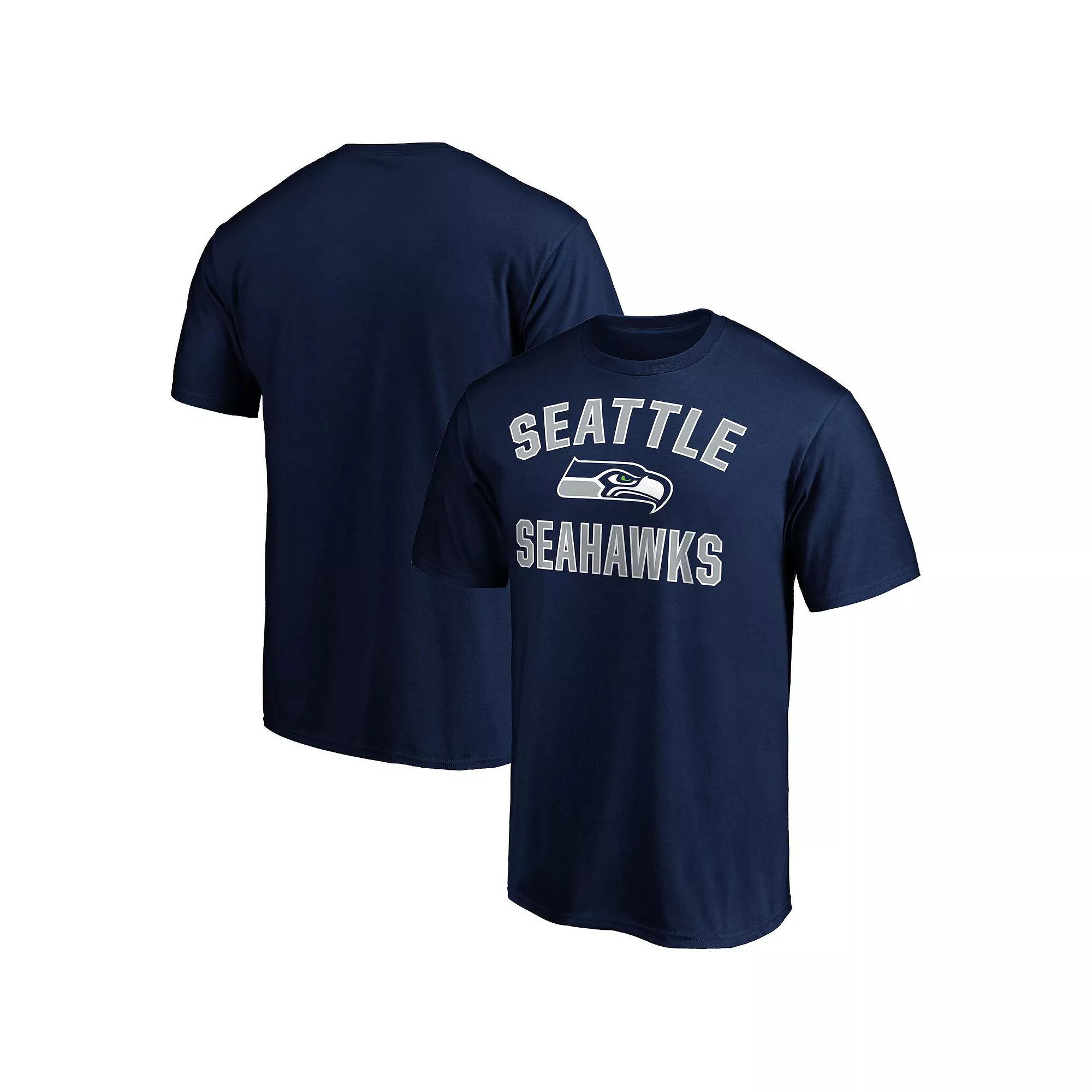 Men's Fanatics Branded College Navy Seattle Seahawks Victory Arch T-Shirt,  Product Image