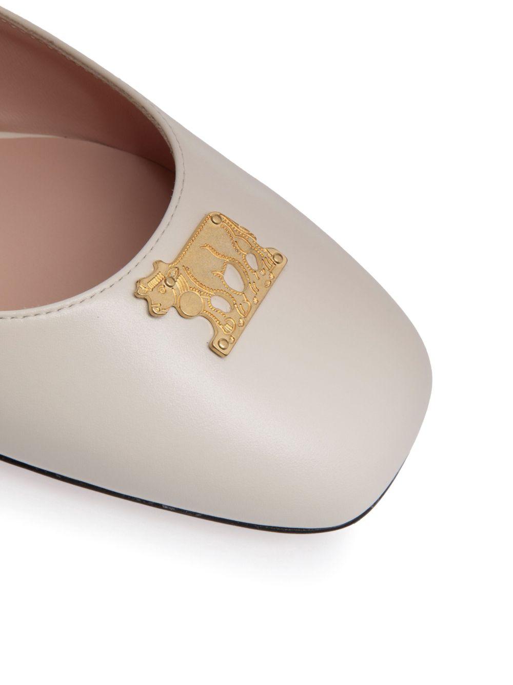 logo-plaque ballerina shoes Product Image