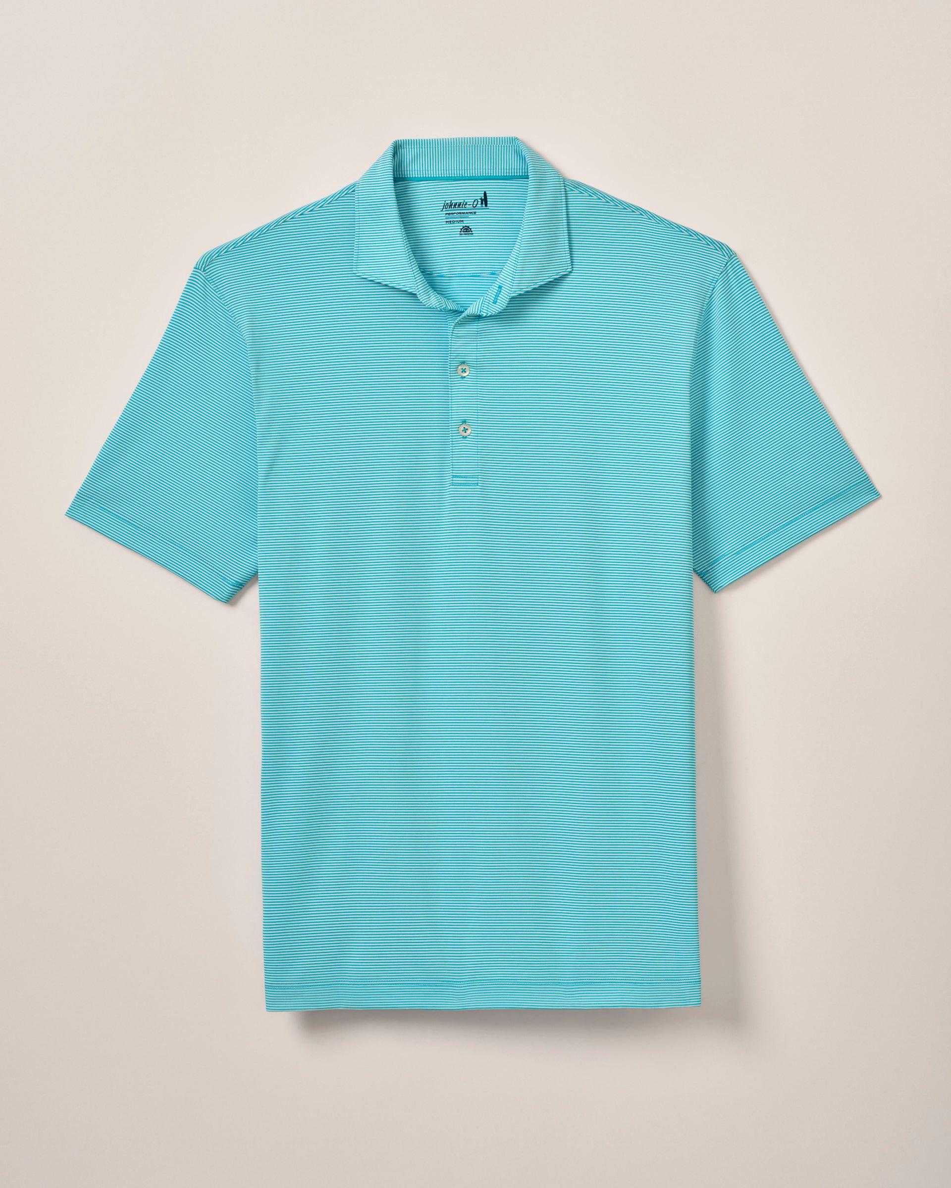 PerryGolf Performance Jersey Polo - Lyndonn Stripe Product Image