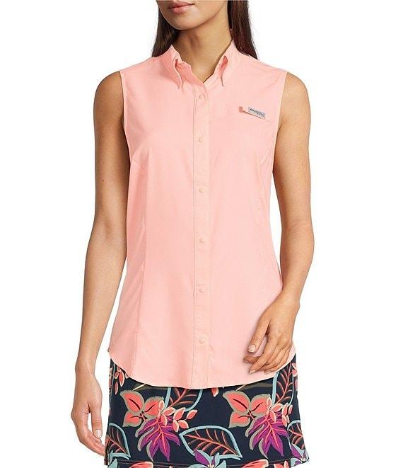 Columbia Women's Tamiami Collar Neck Sleeveless Button Front Shirt Product Image