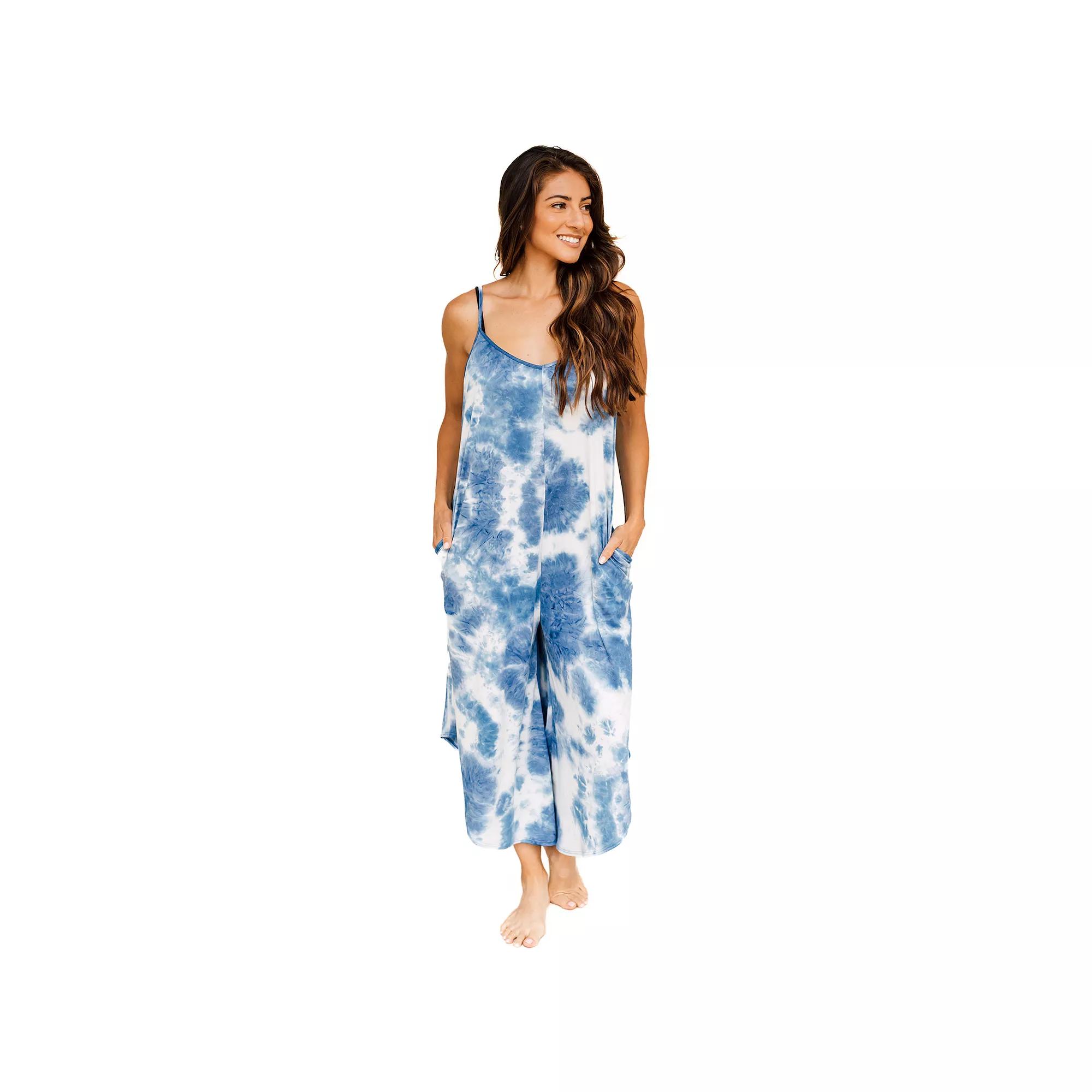 Women's J. Valdi Flowy Jumpsuit Swim Coverup,  Product Image