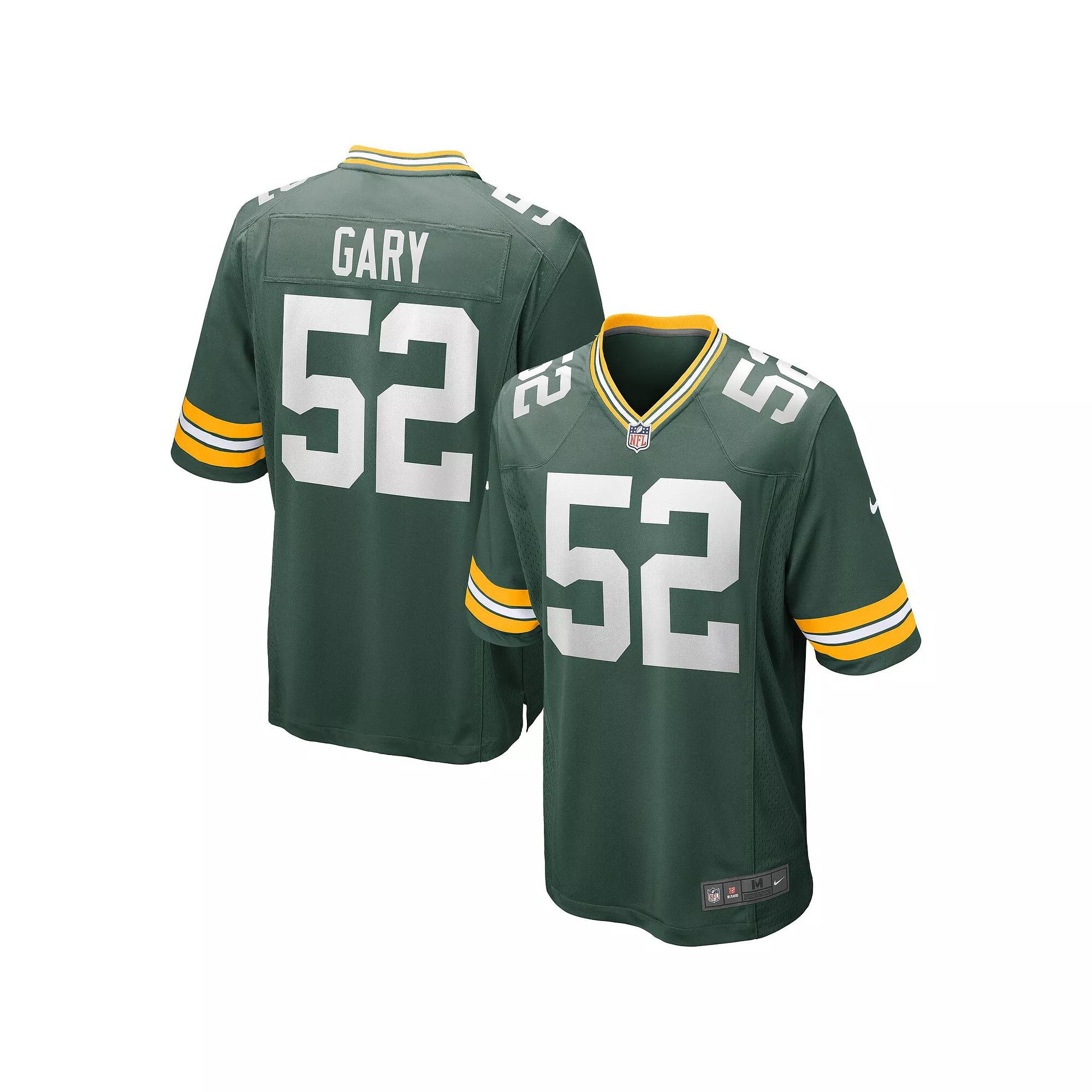 Men's Nike Rashan Gary Green Green Bay Packers Game Jersey, Size: Medium Product Image