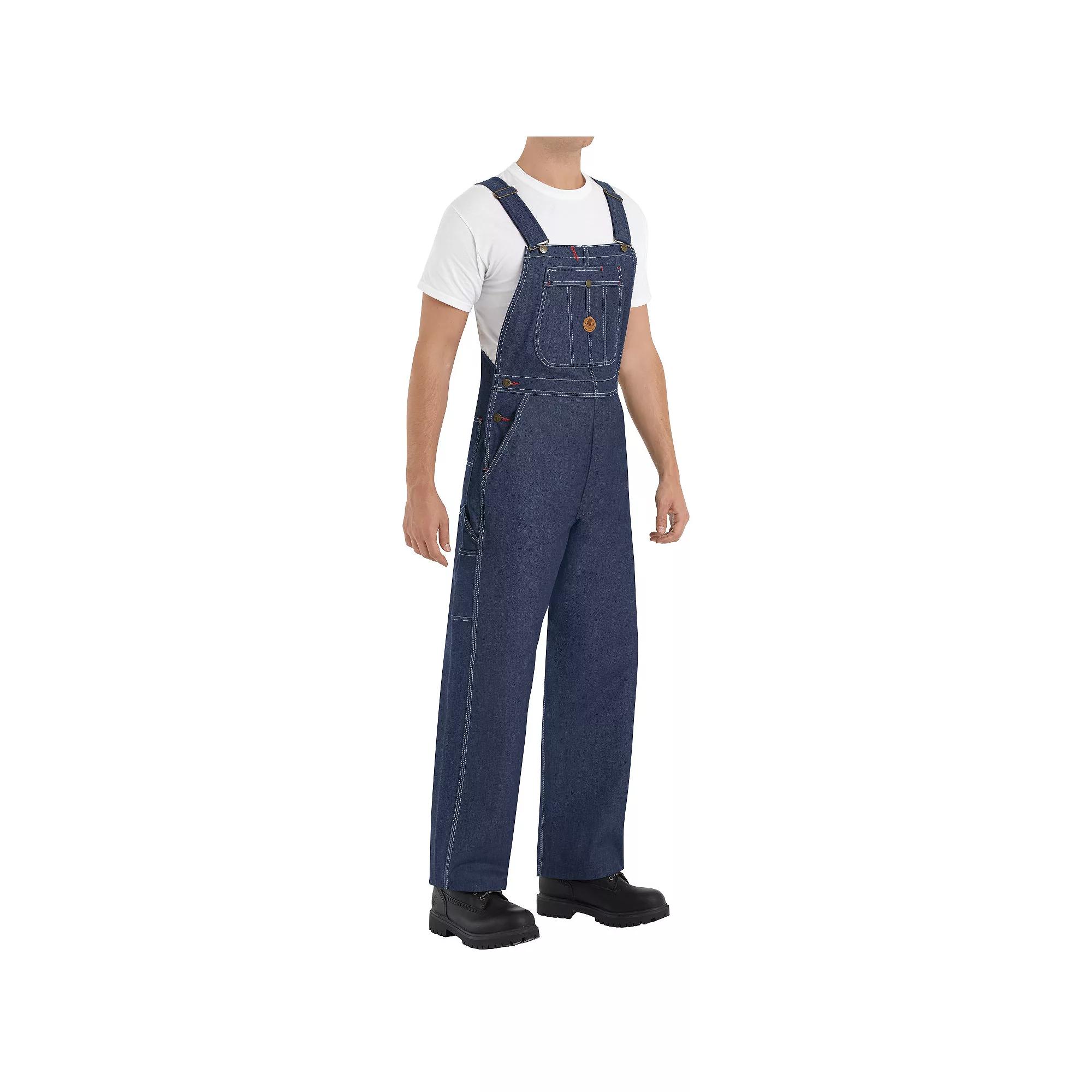Mens Classic-Fit Bib Overalls Blue Product Image