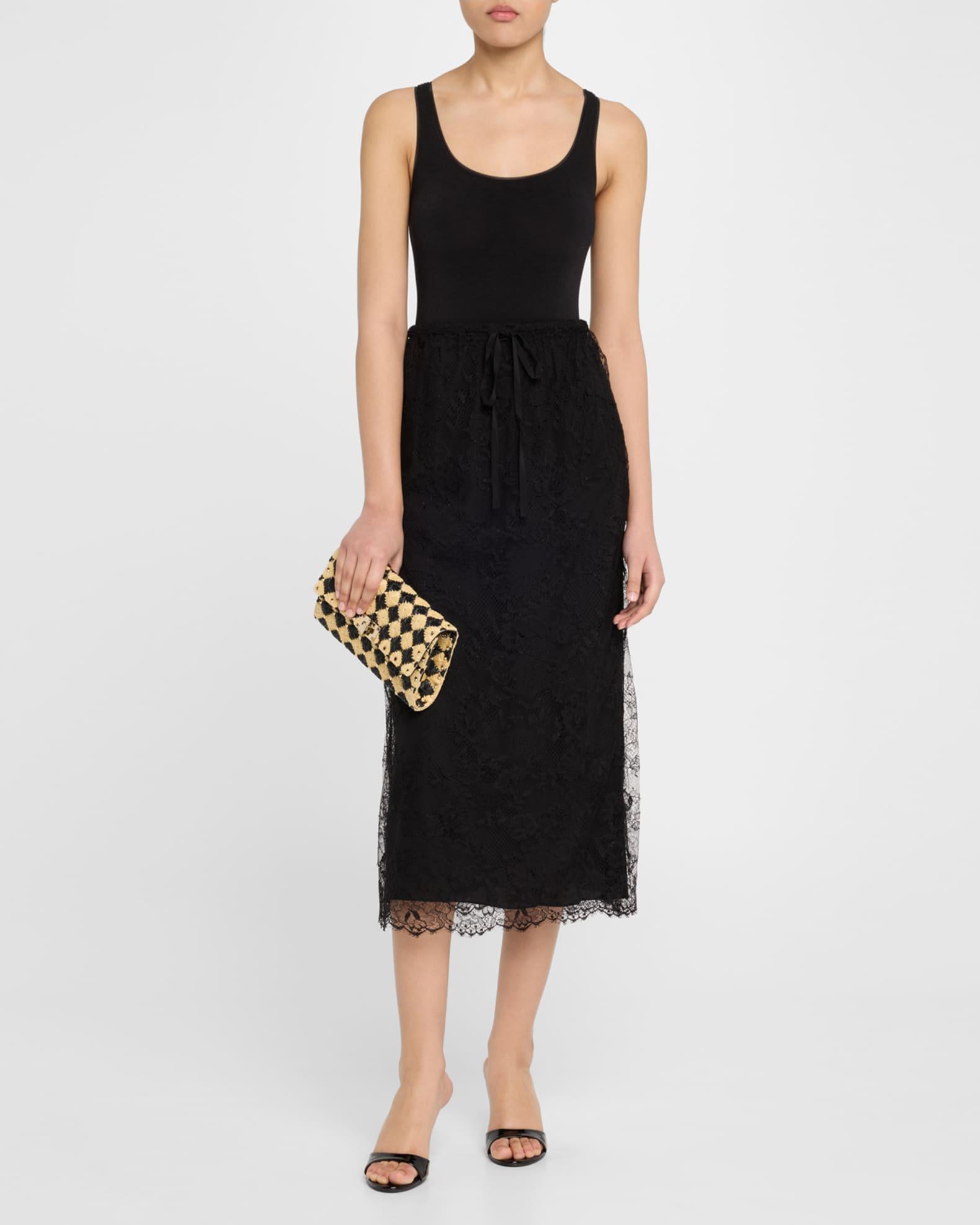 Rockstud Embroidered Raffia Shoulder Bag Product Image