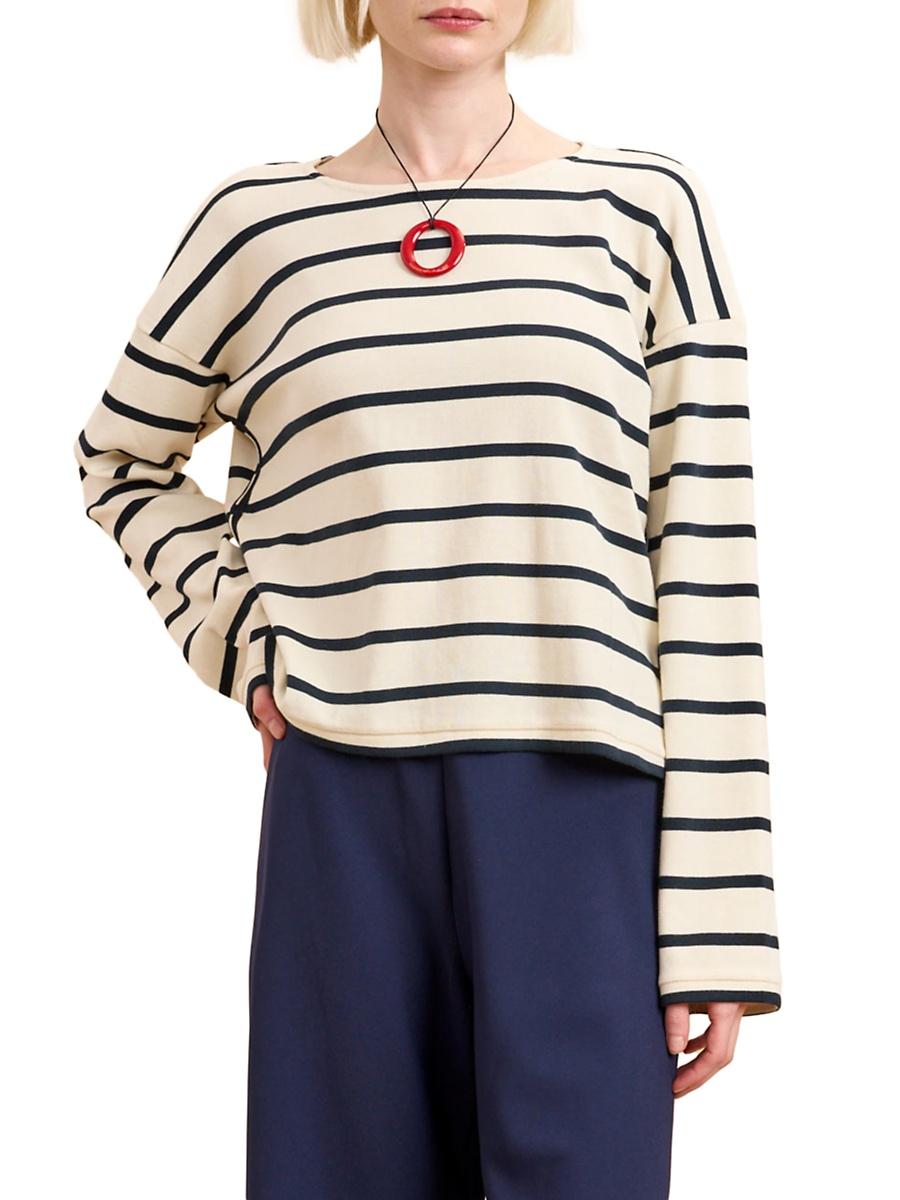 Womens LS Breton Tee Product Image