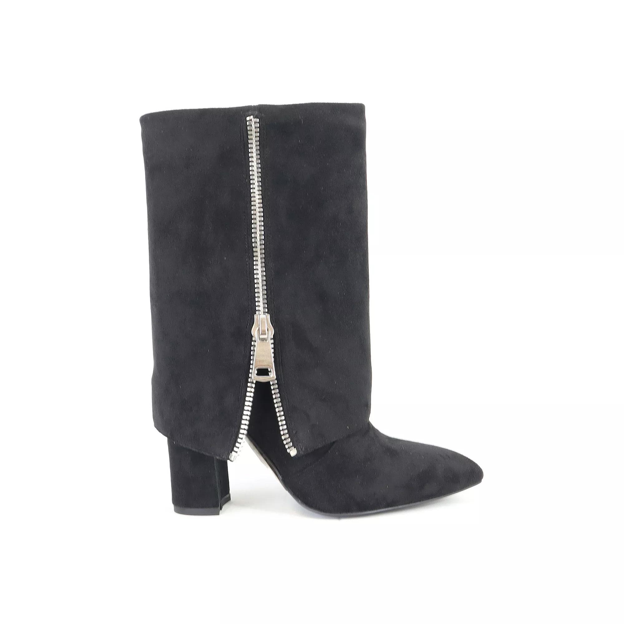 Yoki Vixxie Women's Fold Over BootsWith Zipper,  Product Image