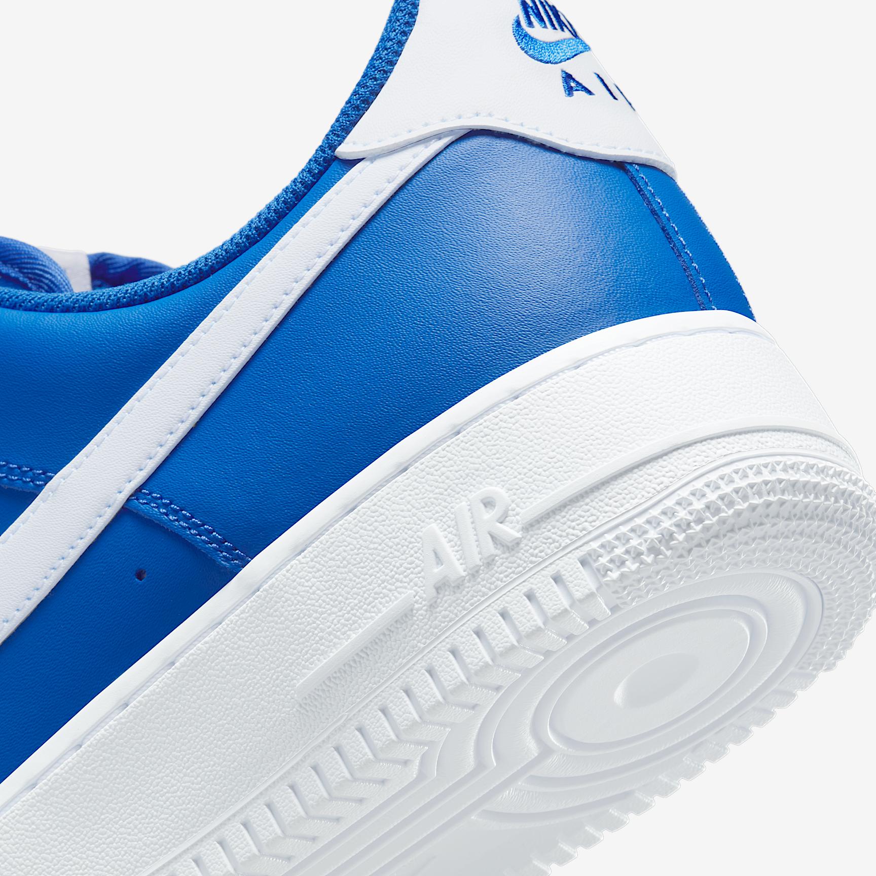 Nike Mens Nike Air Force 1 07 - Mens Shoes White/College Blue Product Image