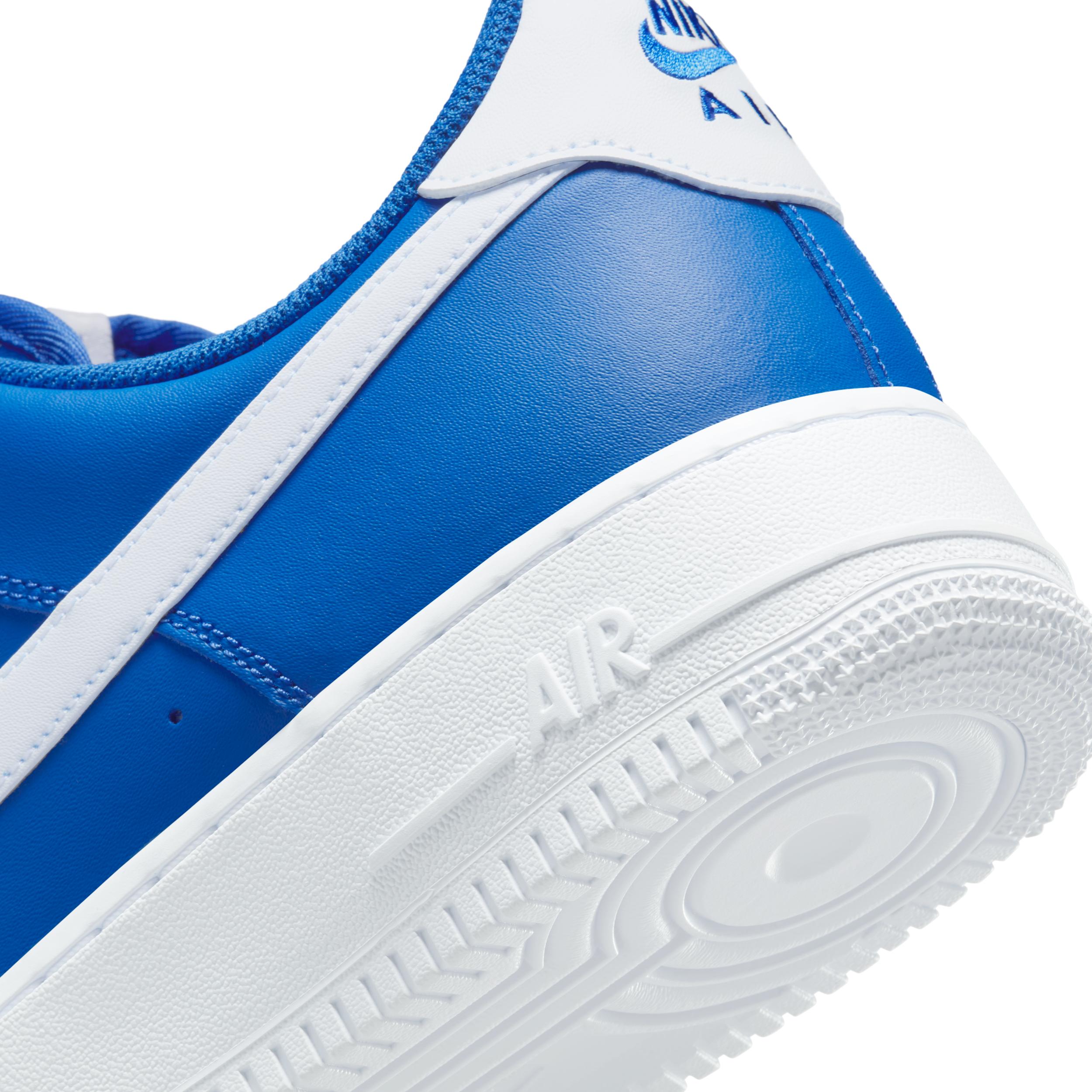 Nike Mens Nike Air Force 1 07 - Mens Shoes White/College Blue Product Image