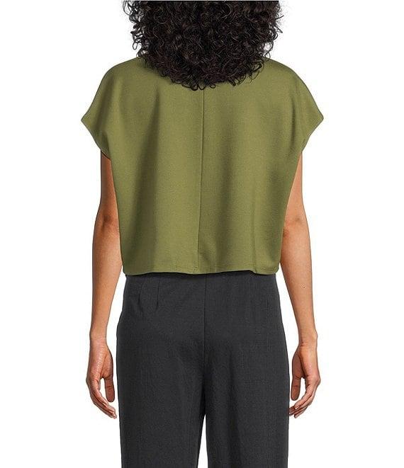 Feather Gray Wide Leg Pull-On Trouser Knit Pants Product Image