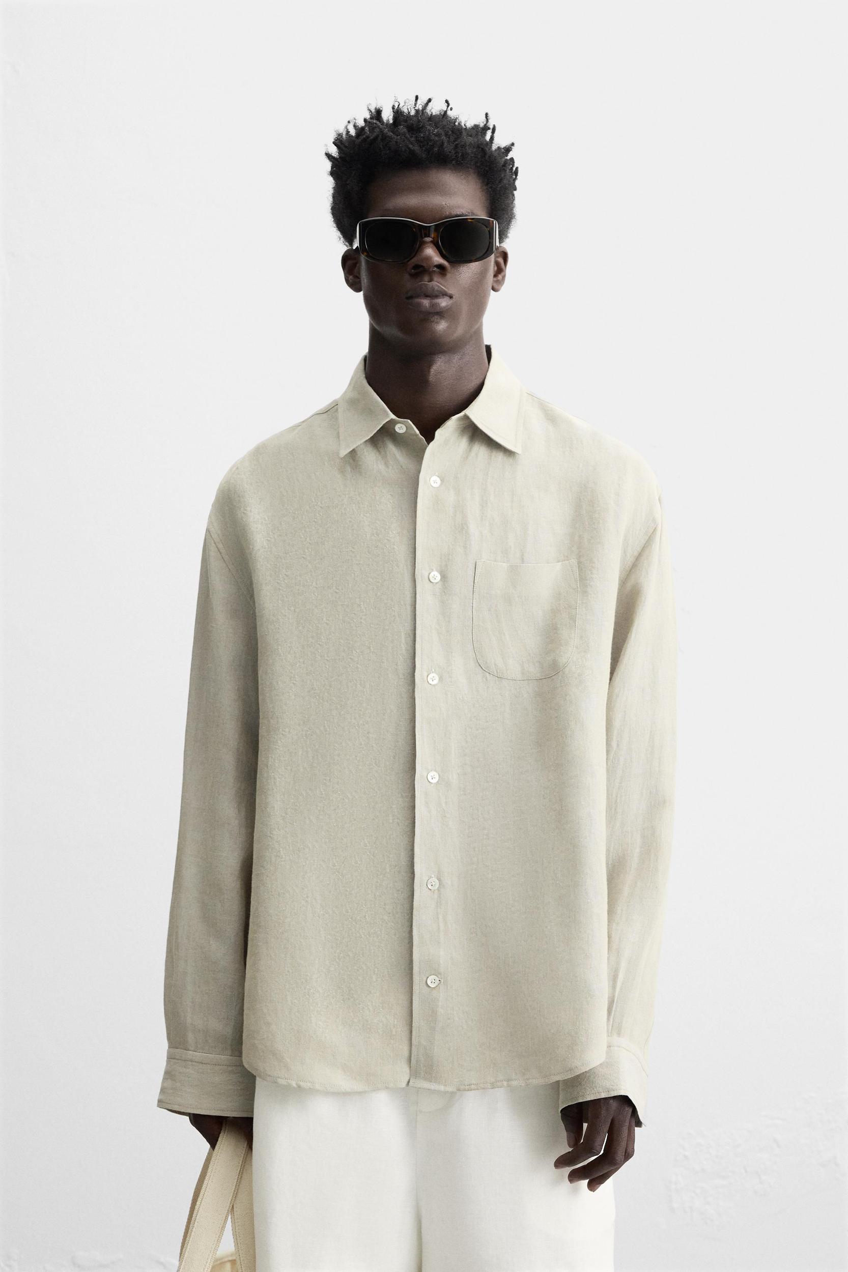 100% HEMP CONTRAST SHIRT Product Image