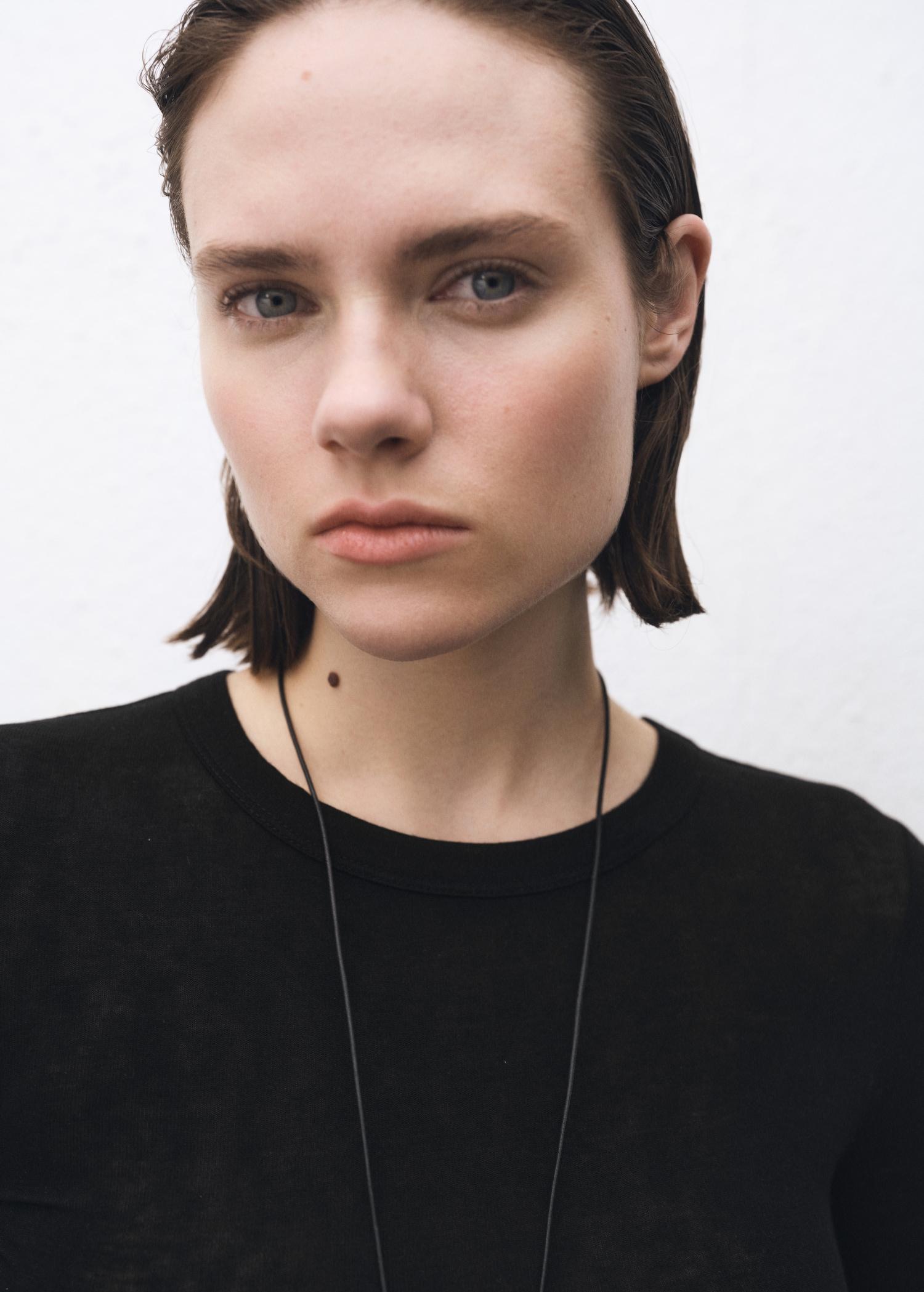 Long-sleeved wool-blend t-shirt - Women | MANGO USA Product Image