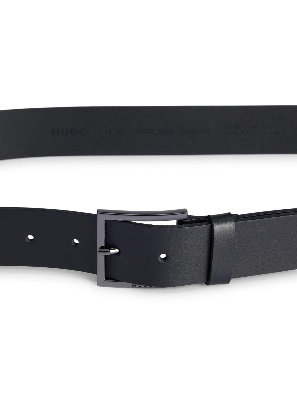 logo-engraved leather belt  Product Image