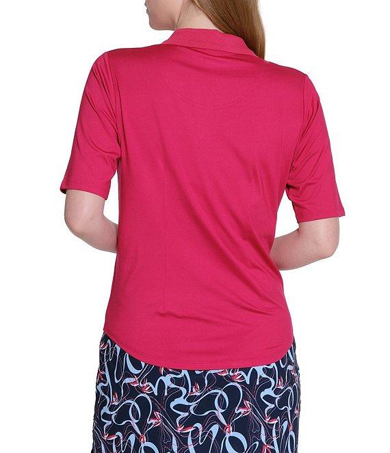 Sport Haley Knit Collared Short Sleeve Polo Product Image