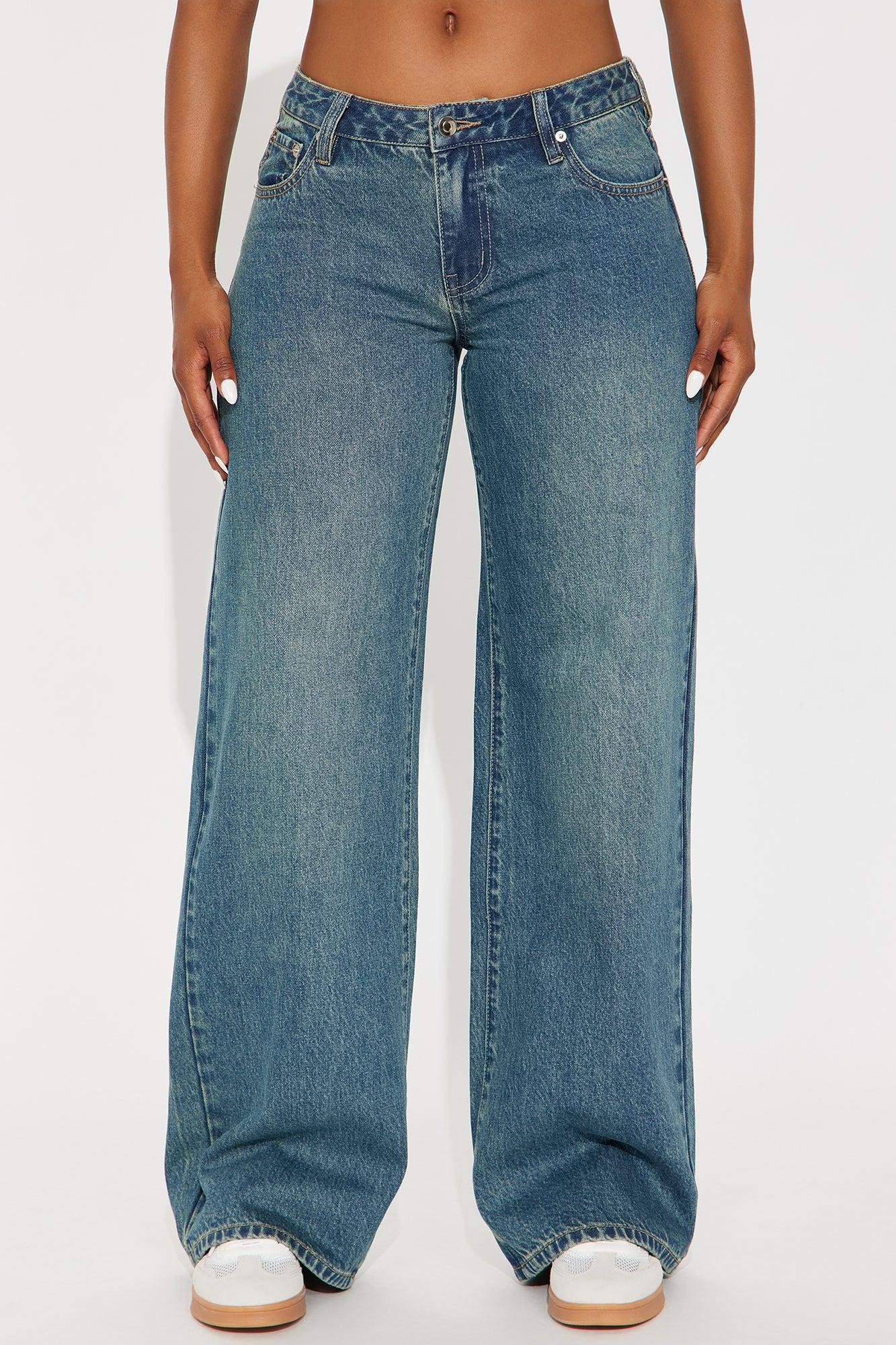 Westside Low Rise Wide Leg Jean - Vintage Wash Female Product Image