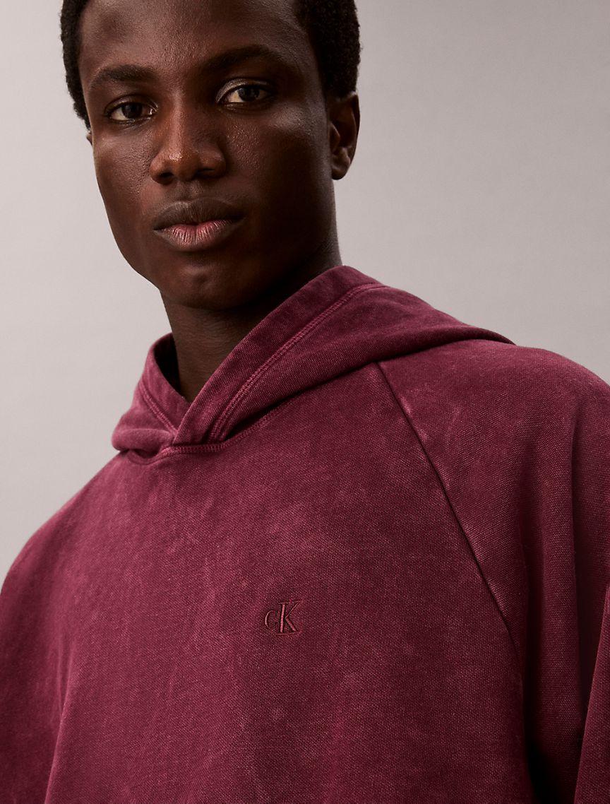 Washed Fleece Relaxed Hoodie Product Image