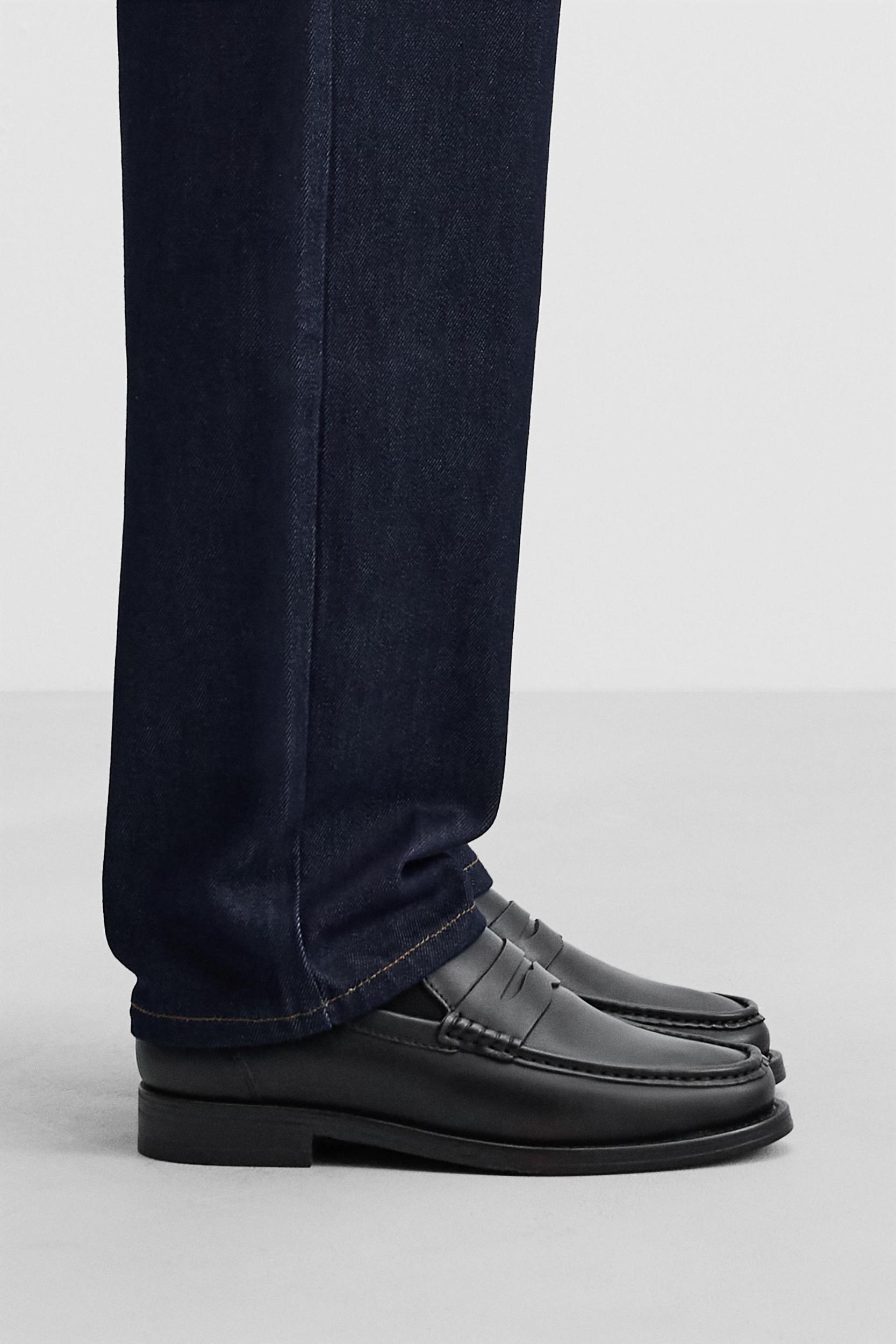 LEATHER PENNY LOAFERS Product Image