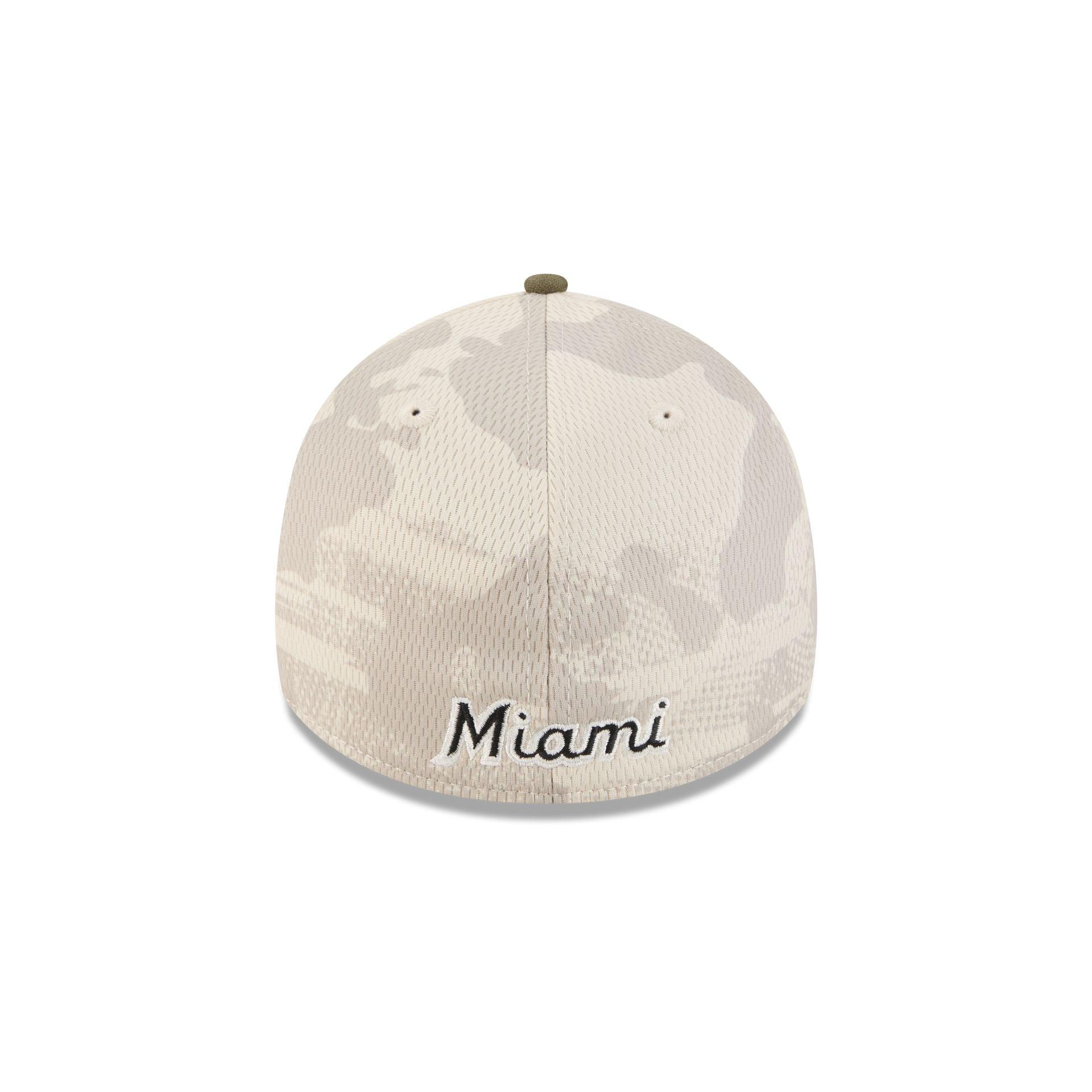 Miami Marlins Armed Forces Day 2025 39THIRTY Stretch Fit Hat Male Product Image