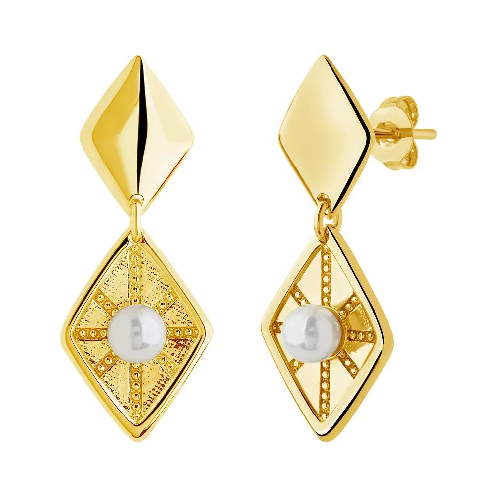 MC Collective Kenza Drop Earrings, Women's, Gold Tone Product Image
