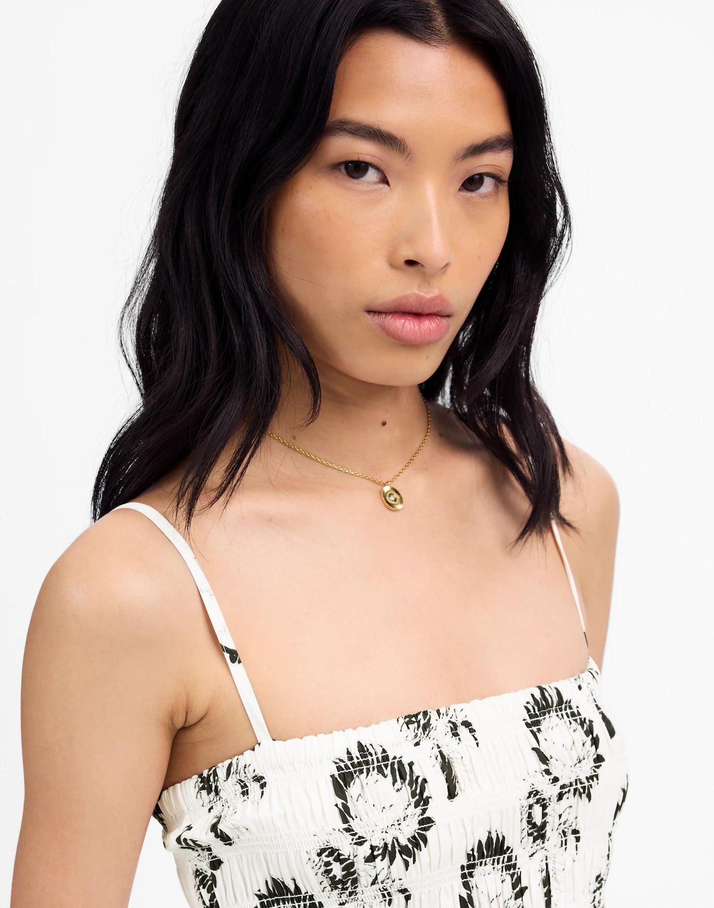 Petite Poplin Smocked Maxi Dress in Floral Product Image