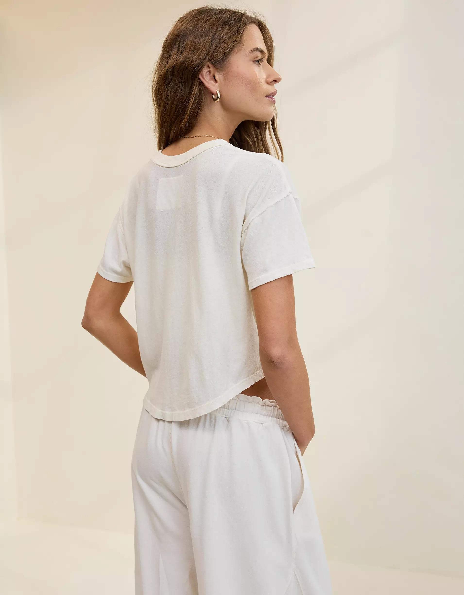 Aerie Summer Breeze Cropped T-Shirt Product Image