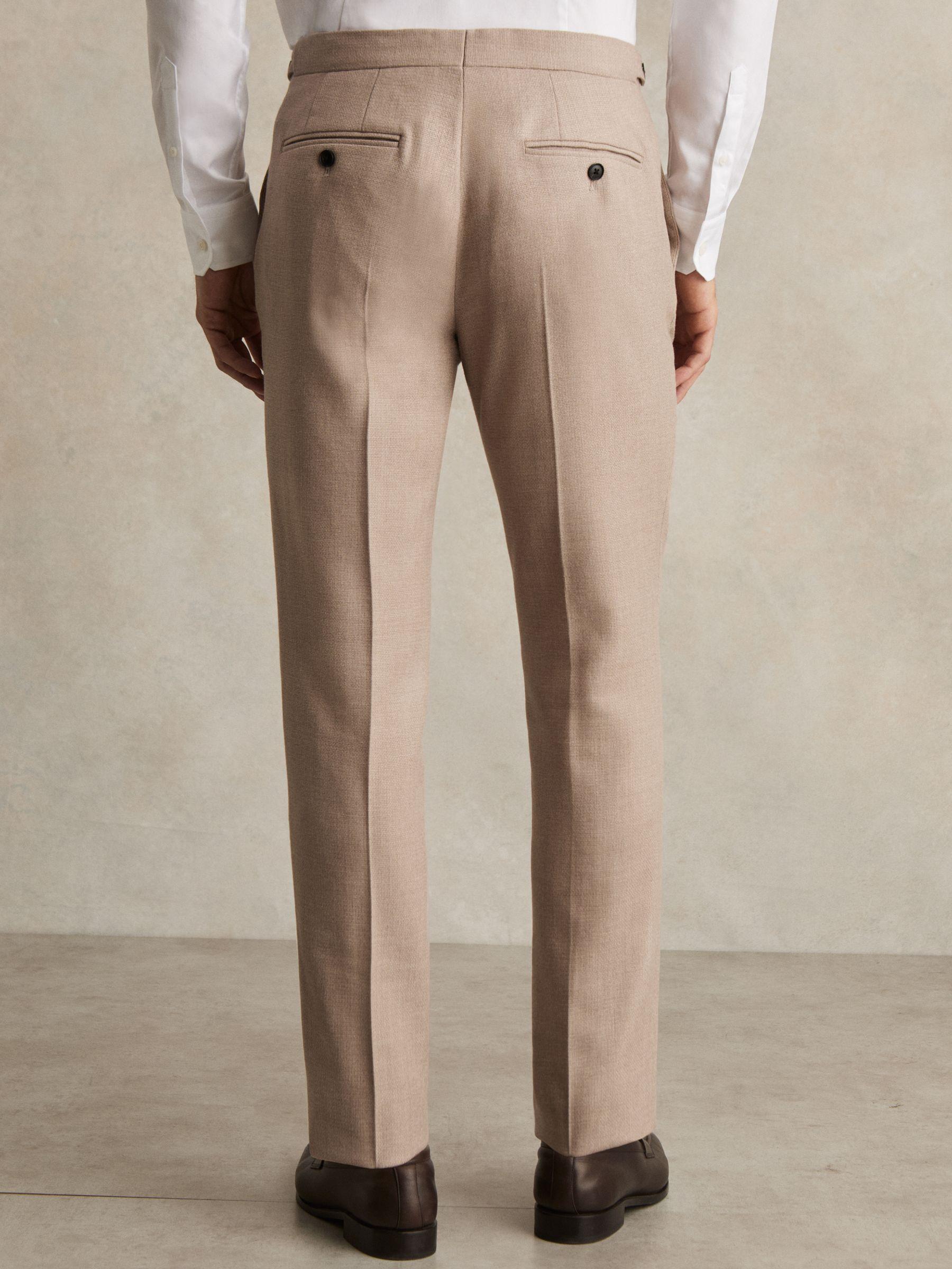 Wool-Blend Slim-Fit Suit Trousers in Oatmeal Brown Product Image