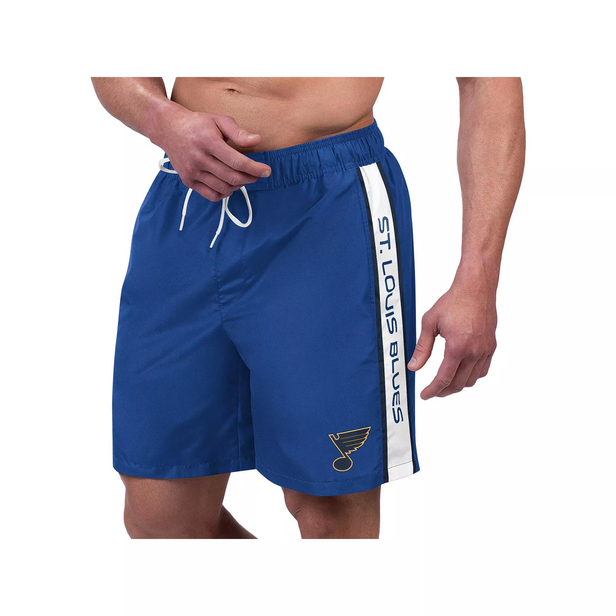 Men's G-III Sports by Carl Banks Blue St. Louis Blues Streamline Volley Swim Trunks,  Product Image