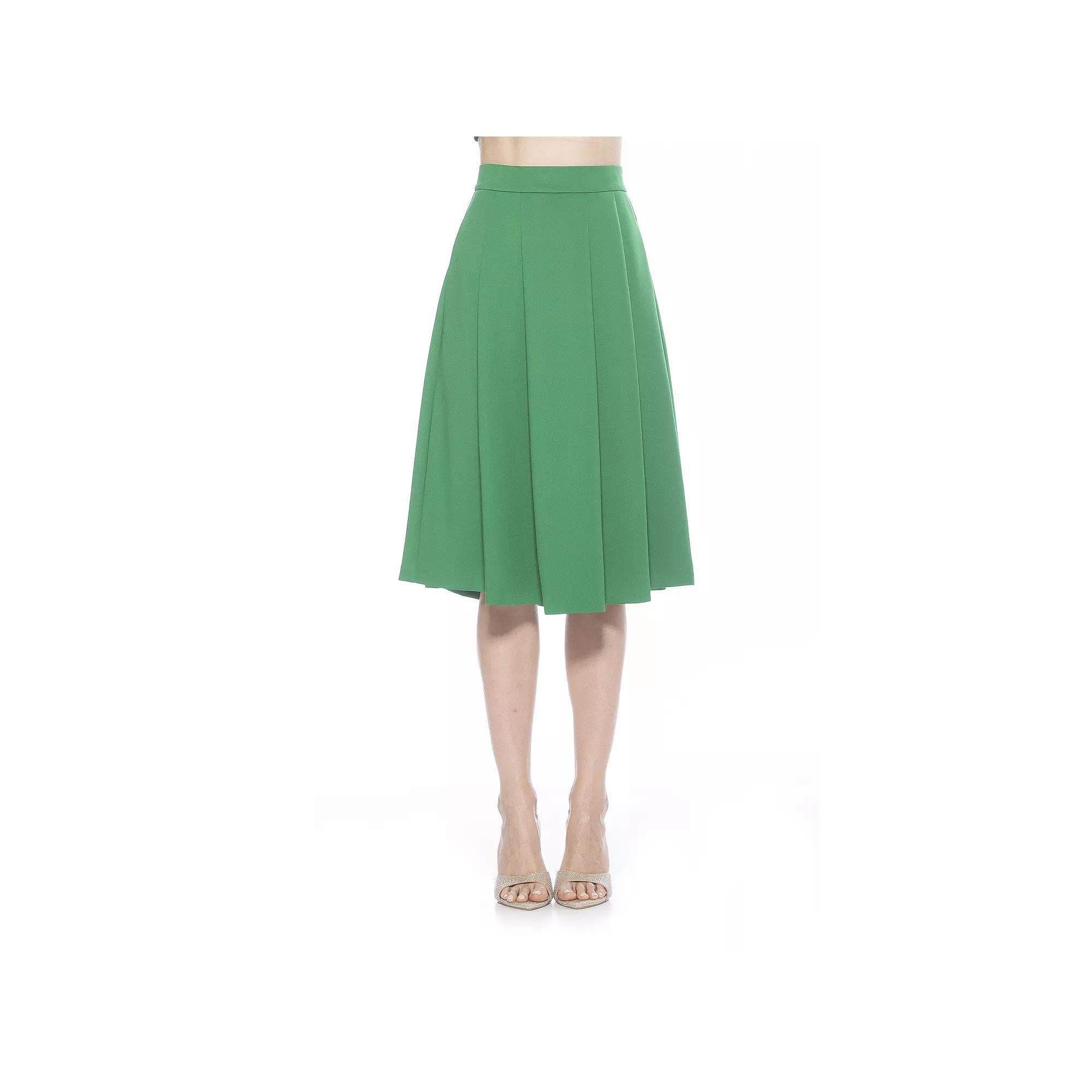 Women's ALEXIA ADMOR Theana Flared Pleated Skirt,  Product Image