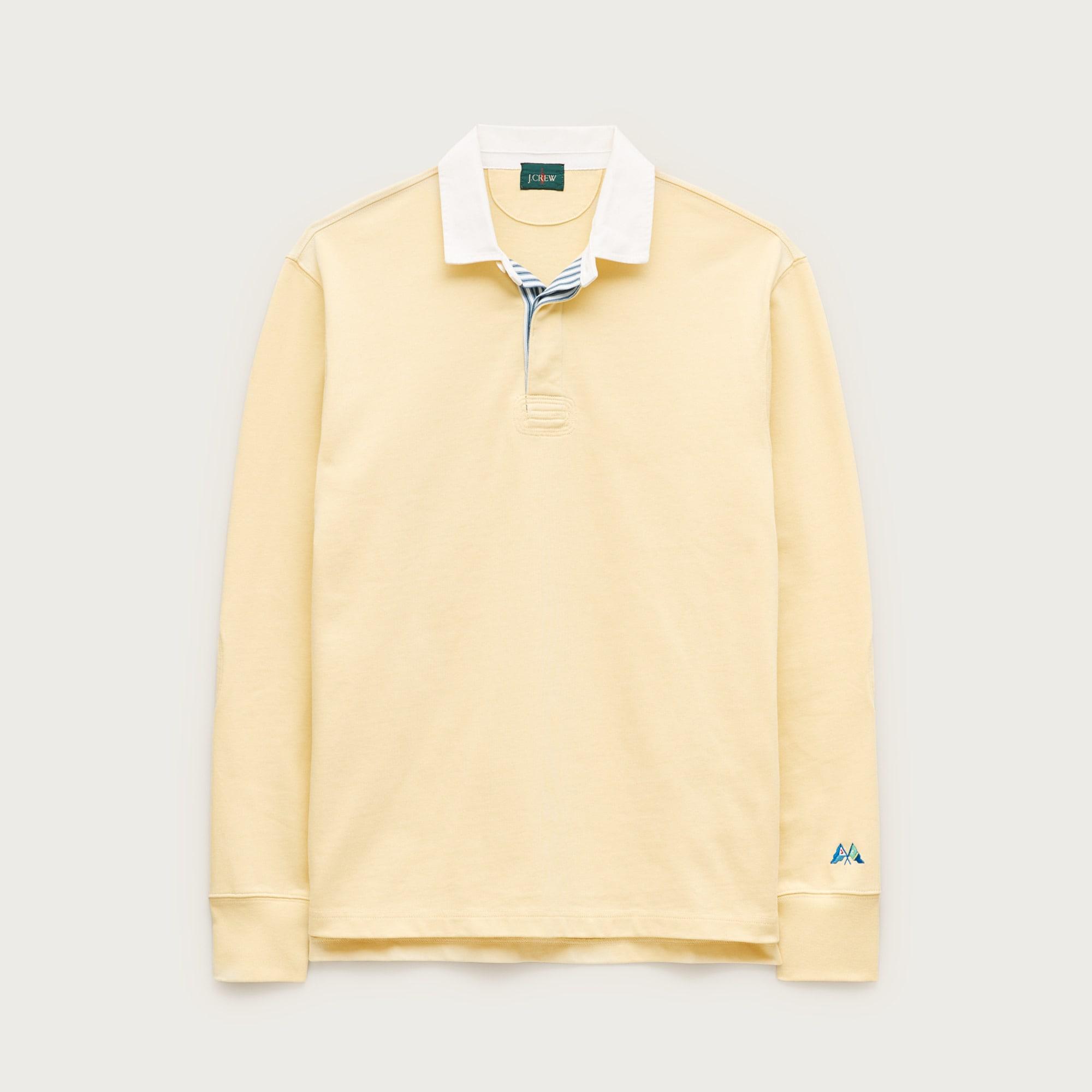 Rugby shirt with striped placket Product Image