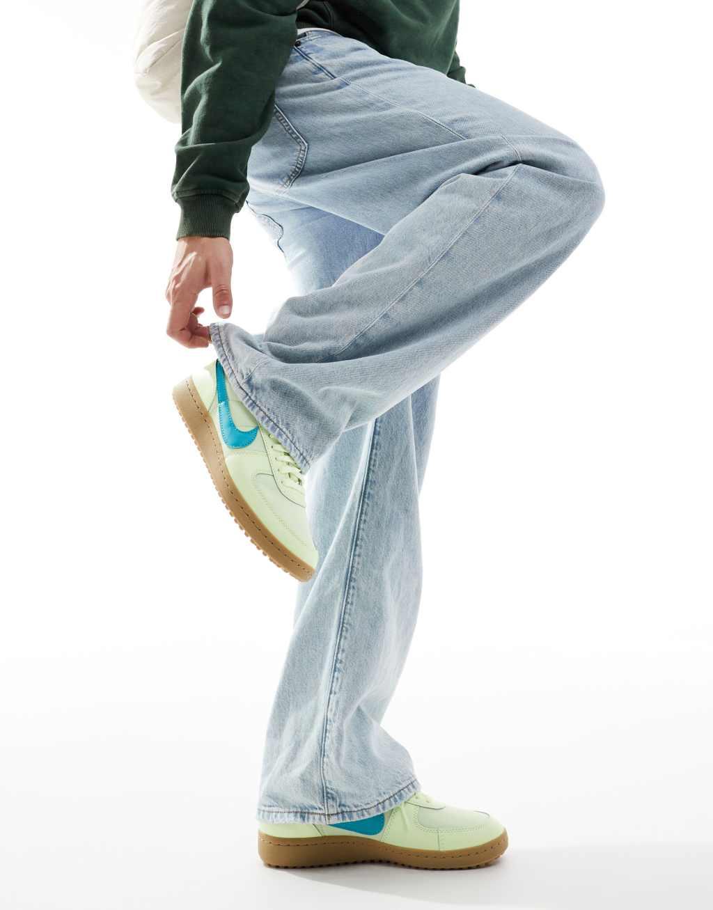 Nike Field General sneakers in light green and teal Product Image