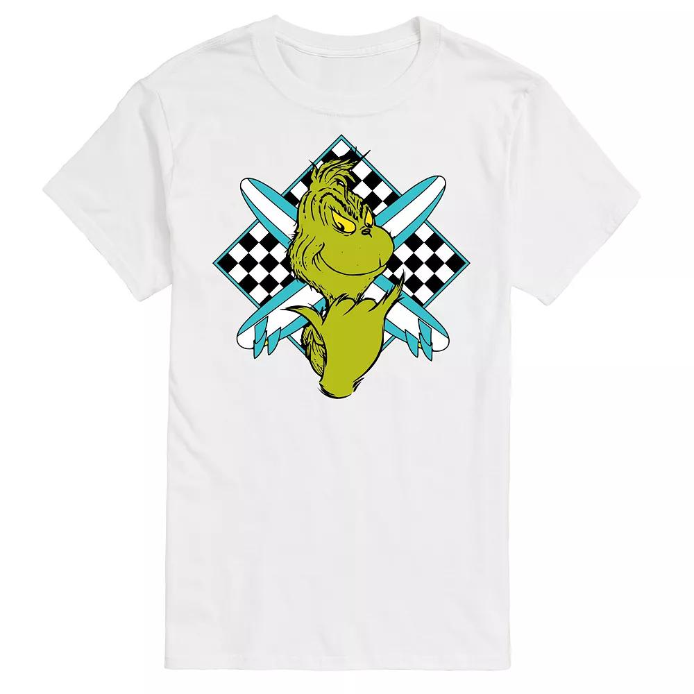 Men's Dr. Seuss The Grinch Grinch Crossed Surfboards Graphic Tee,  Product Image
