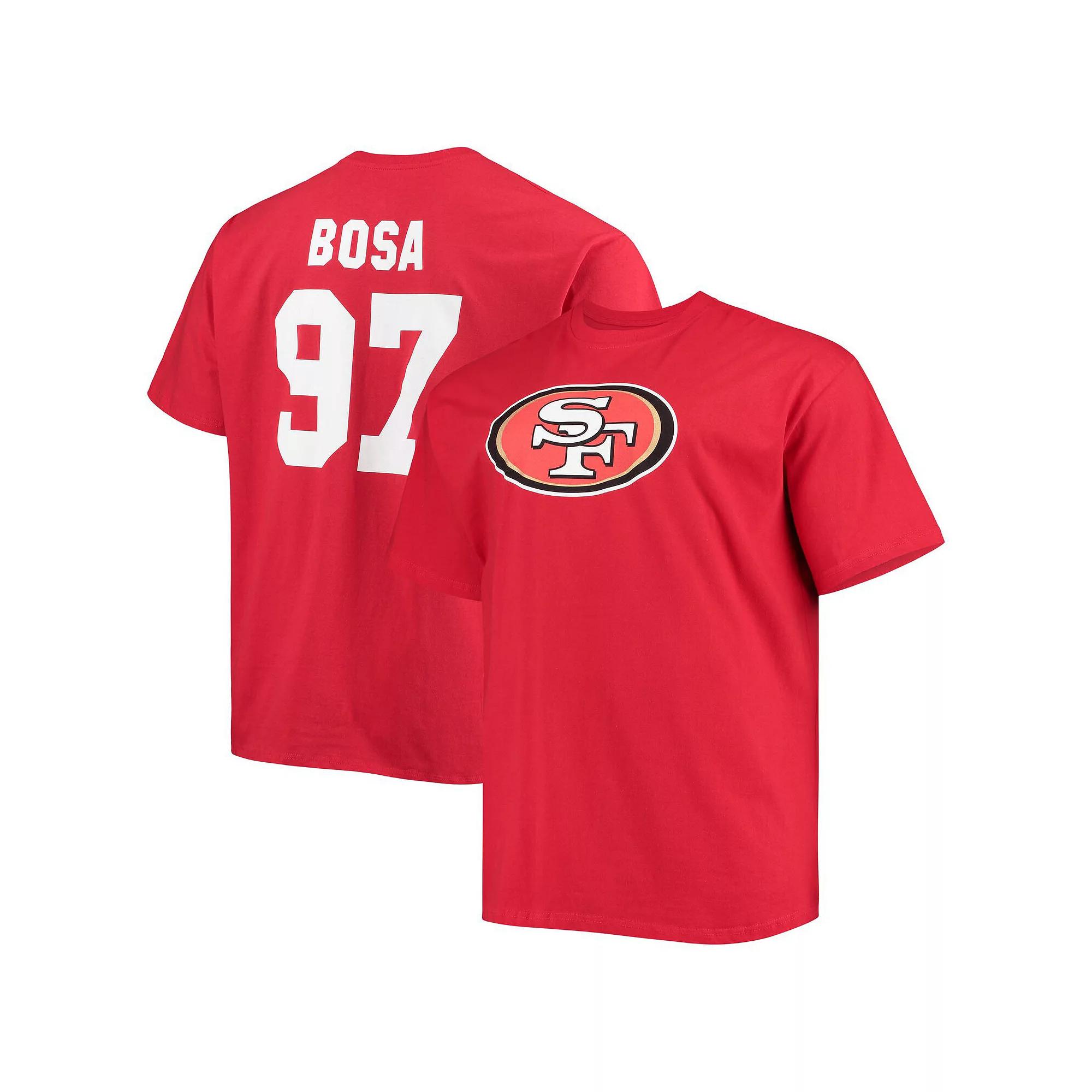 Men's Fanatics Nick Bosa Scarlet San Francisco 49ers Big & Tall Player Name & Number T-Shirt,  Product Image