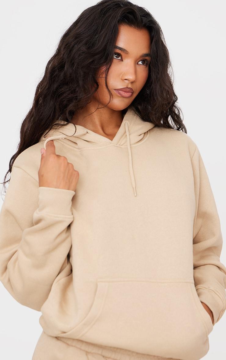 Sand Oversized Fit Sweat Hoodie Product Image
